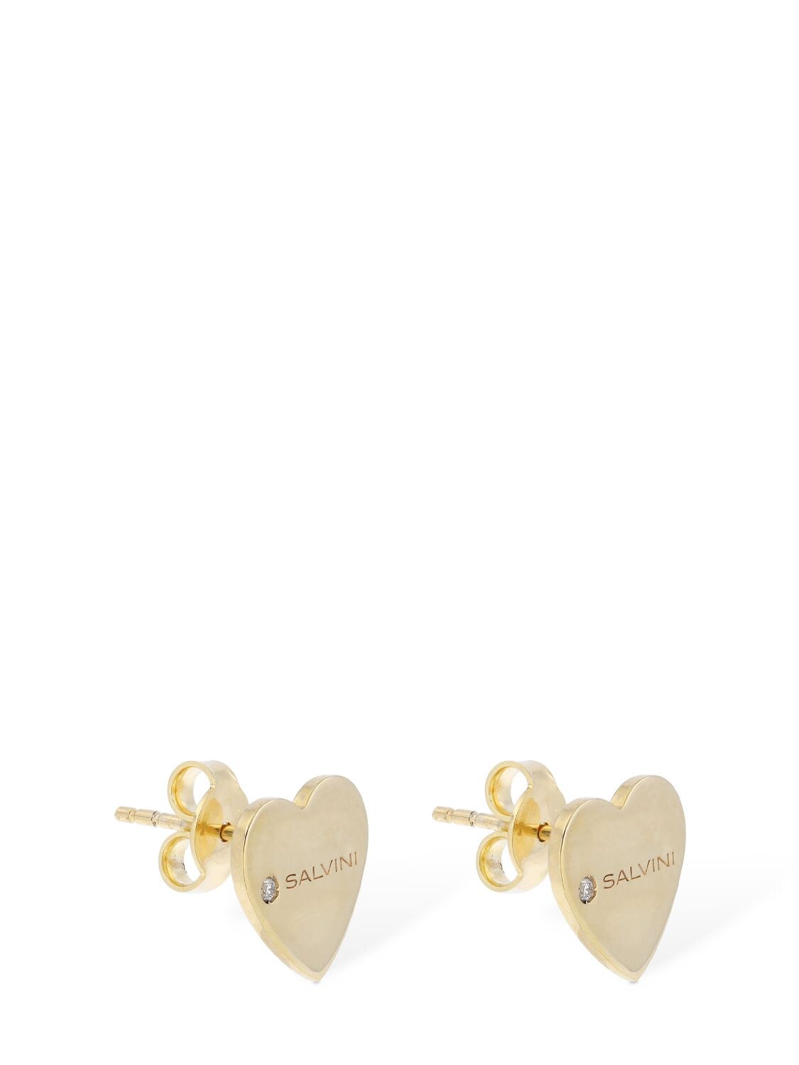 Shop Salvini I Segni 9kt Gold & Diamond Earrings