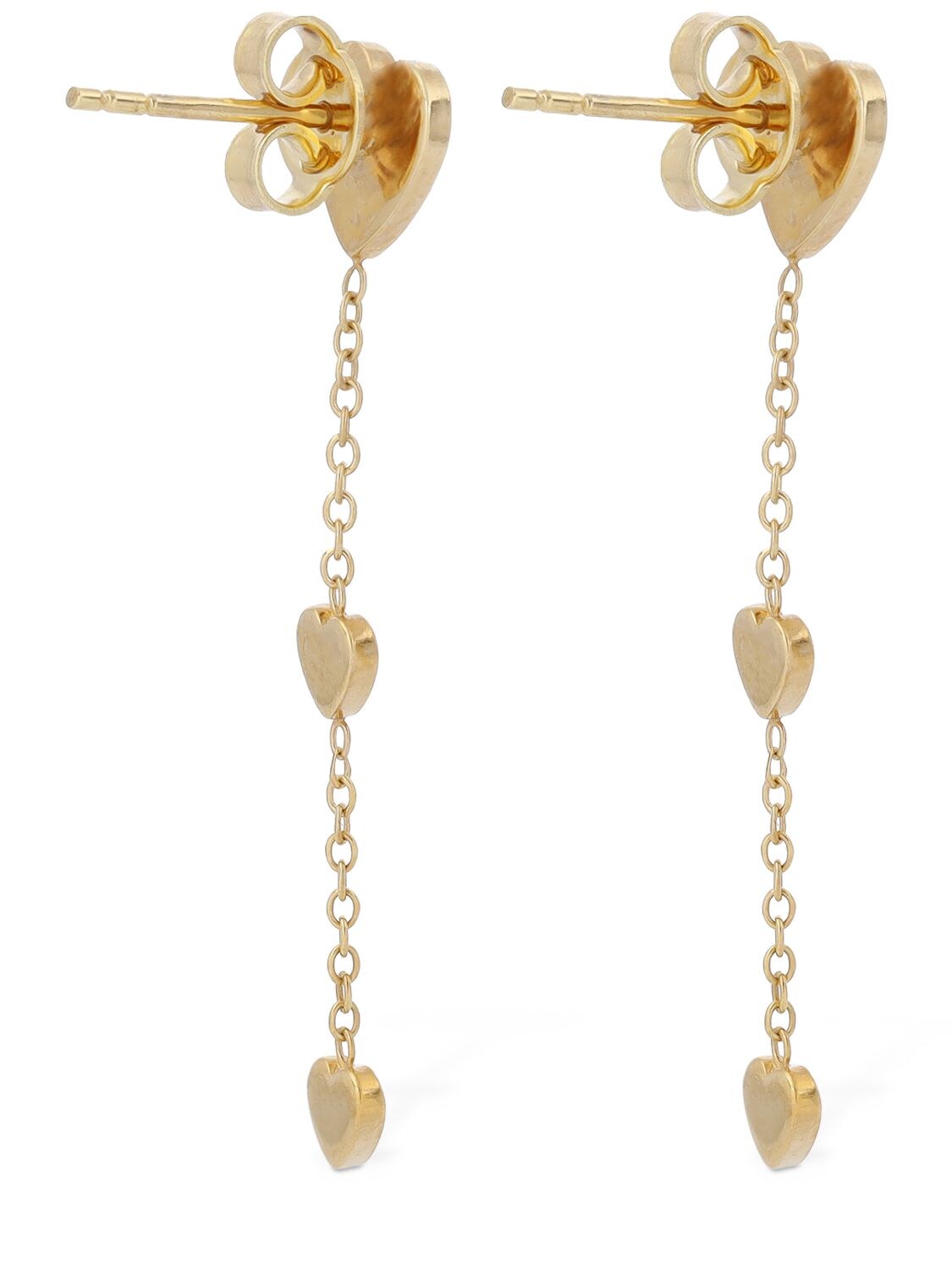 Shop Salvini I Segni 9kt Gold & Diamond Drop Earrings