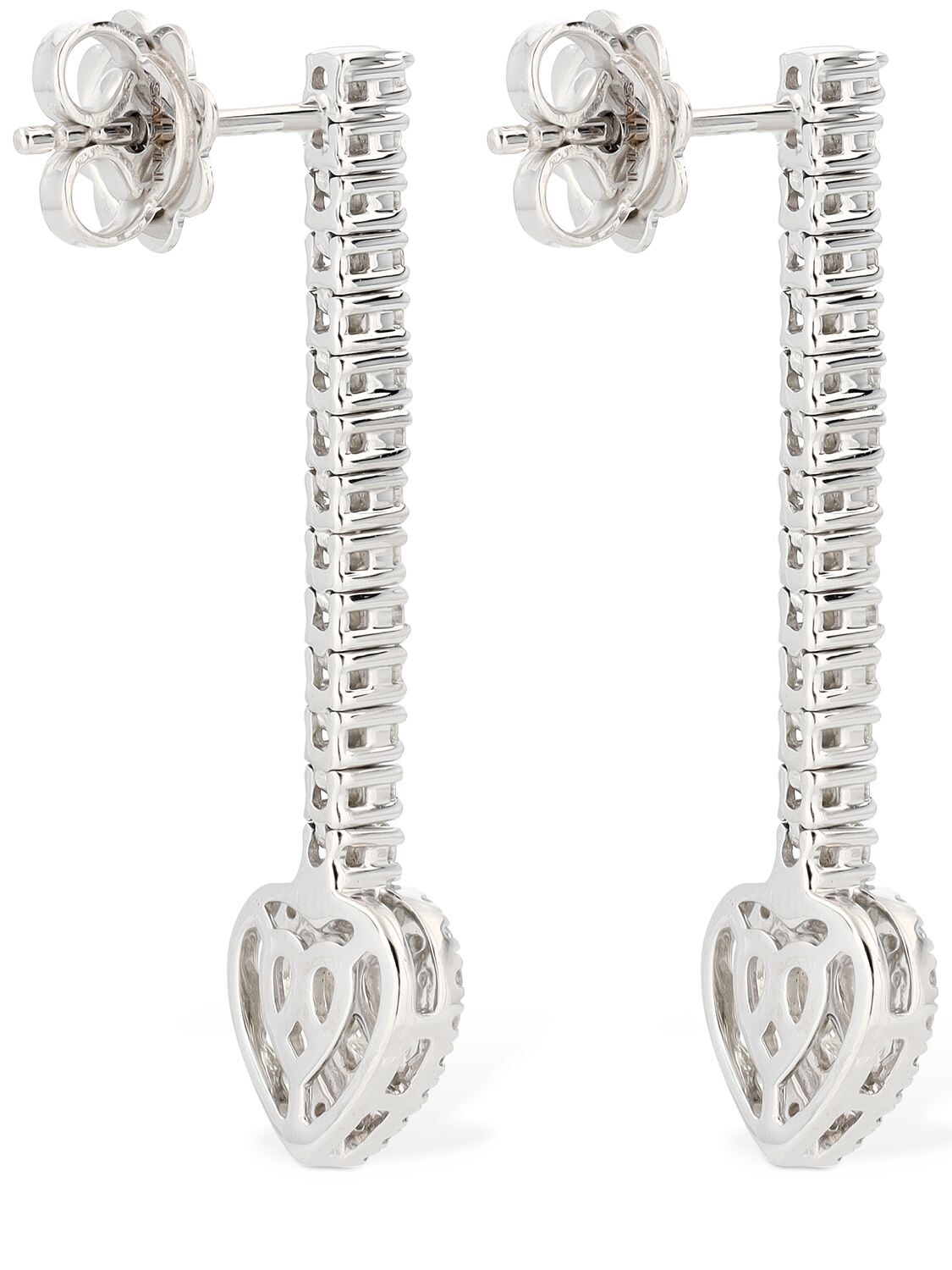 Shop Salvini Magia 18kt Gold & Diamond Drop Earrings In Silver,diamond