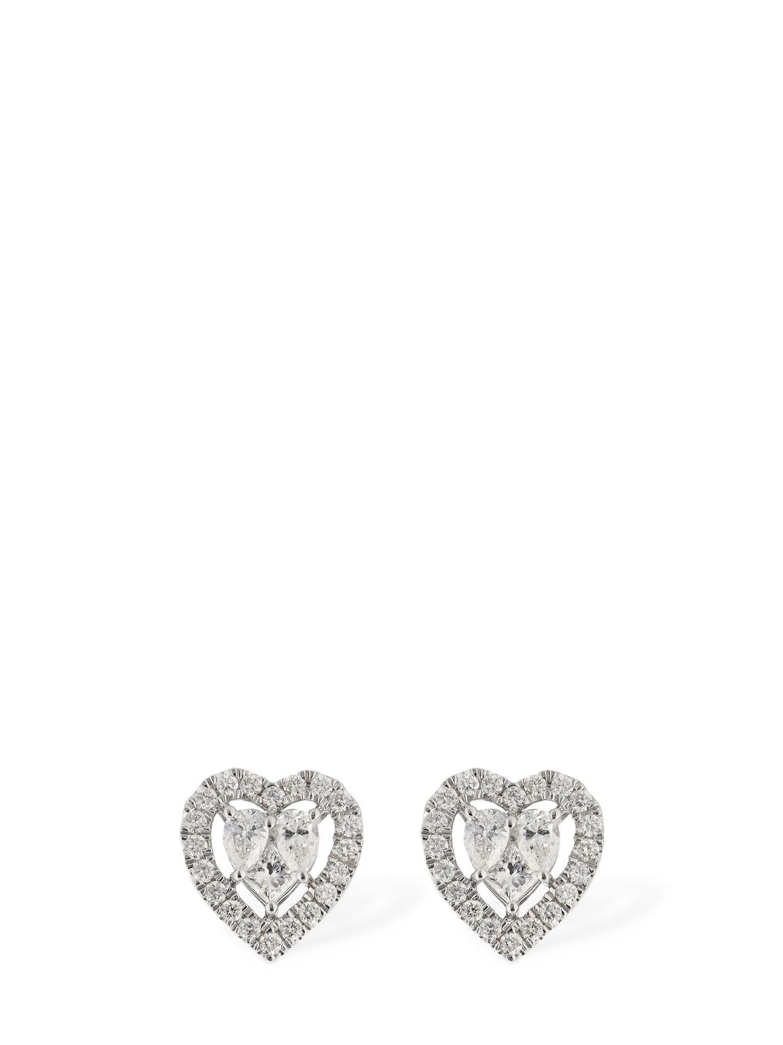 Salvini Magia 18kt Gold & Diamond Stud Earrings