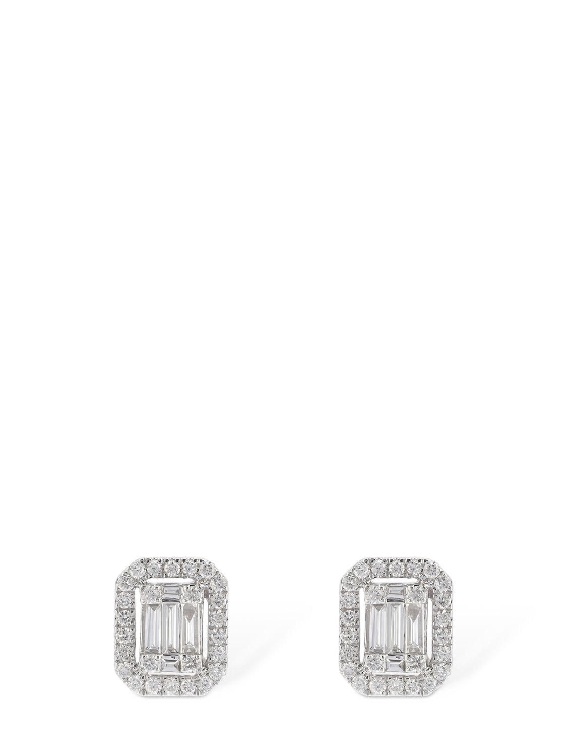 Salvini Magia 18kt Gold & Diamond Stud Earrings