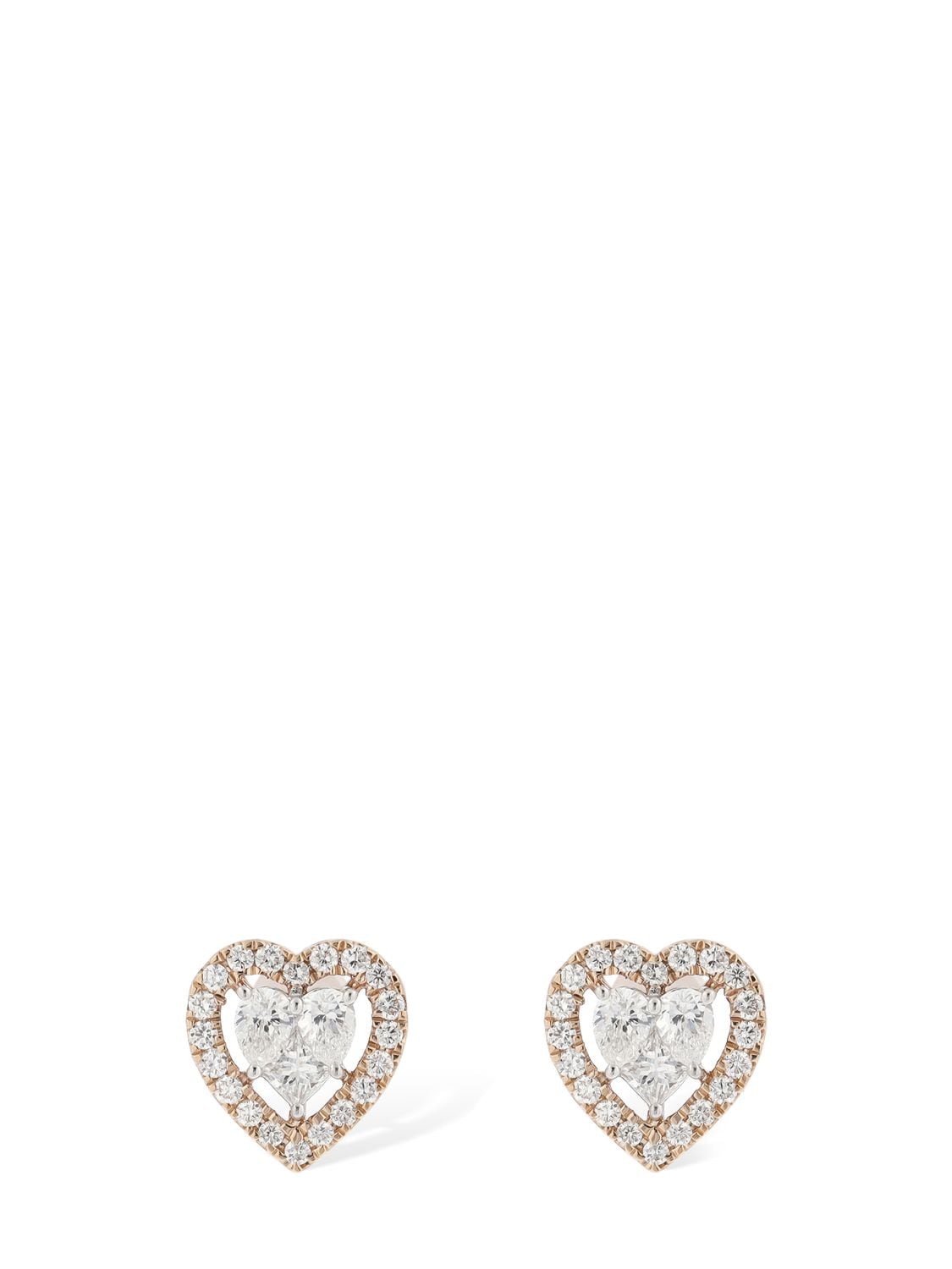 Salvini Magia 18kt Gold & Diamond Stud Earrings