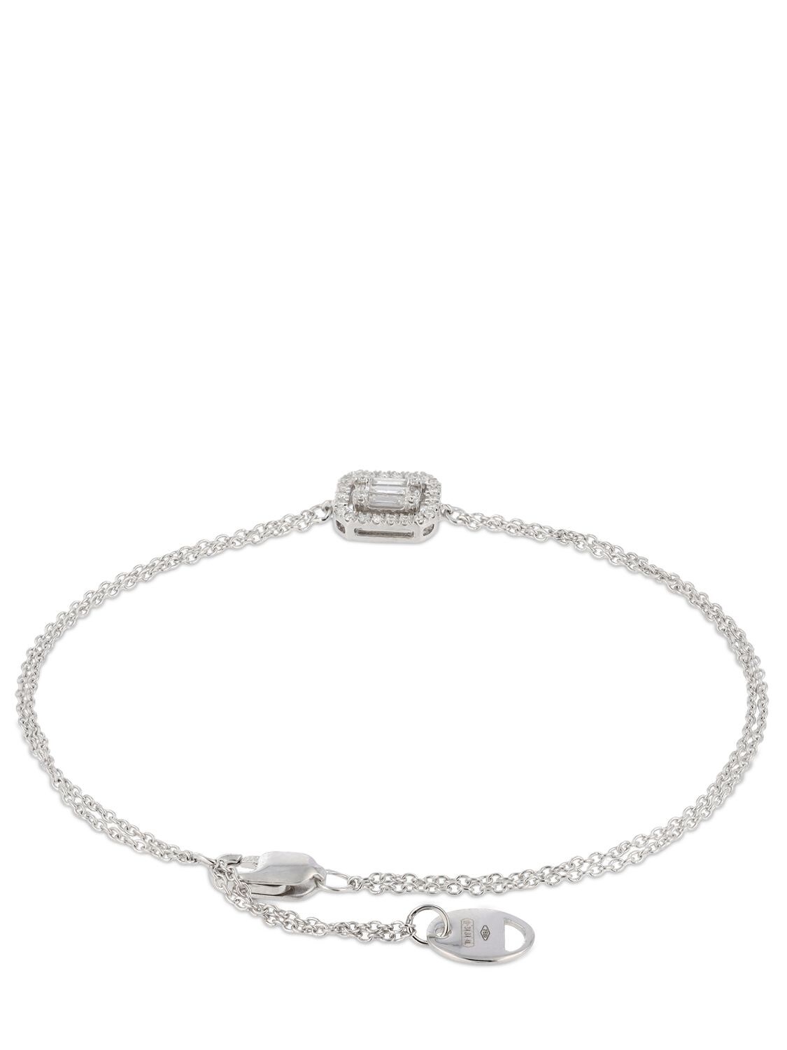 Shop Salvini Magia 18kt Gold & Diamond Bracelet In Silver,diamond