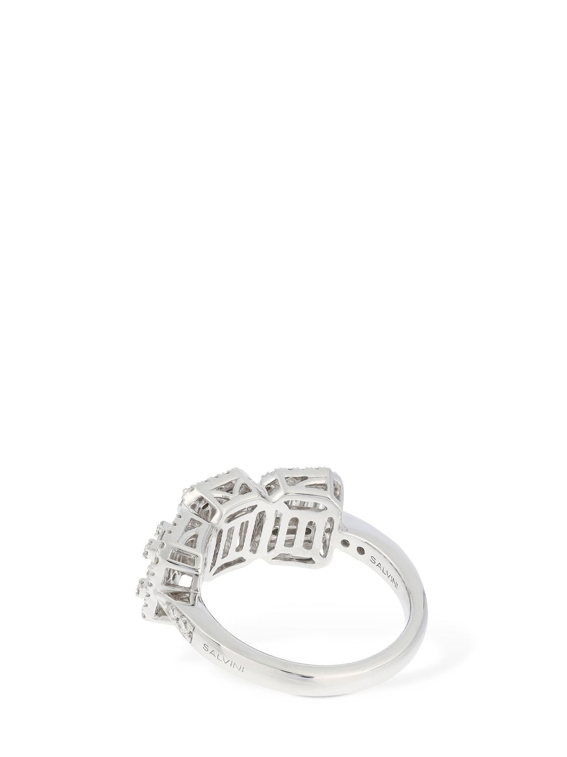 Shop Salvini Magia 18kt Gold & Diamond Ring In Silver,diamond