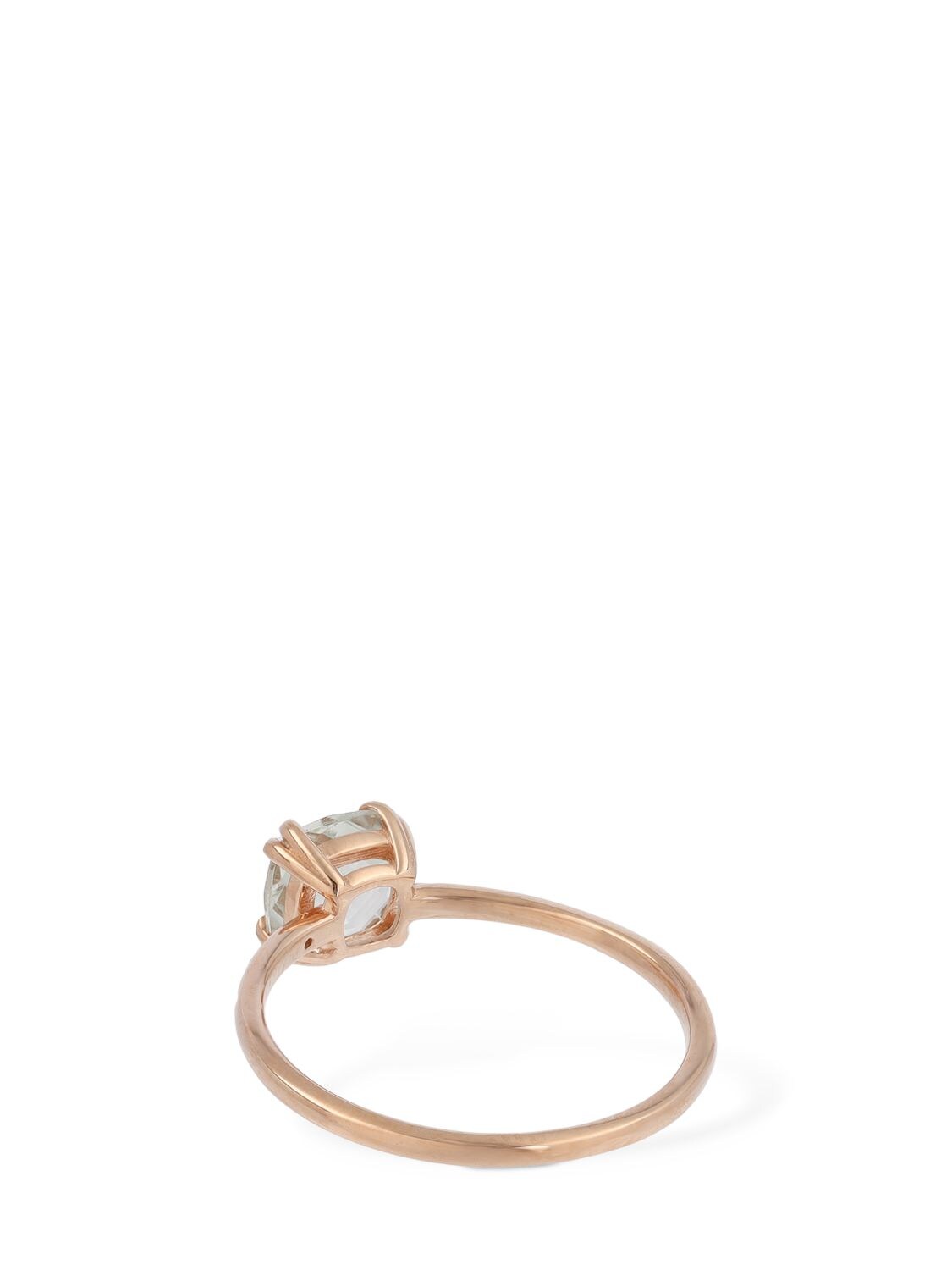 Shop Bliss Joy Candy 9kt Gold & Amethyst Ring In Rosegold,green