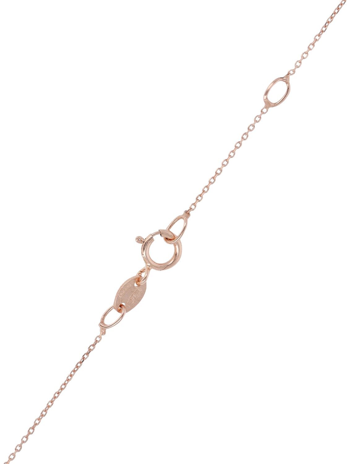 Shop Bliss Joy Candy 9kt Gold & Quartz Necklace In Rotgold,rosa