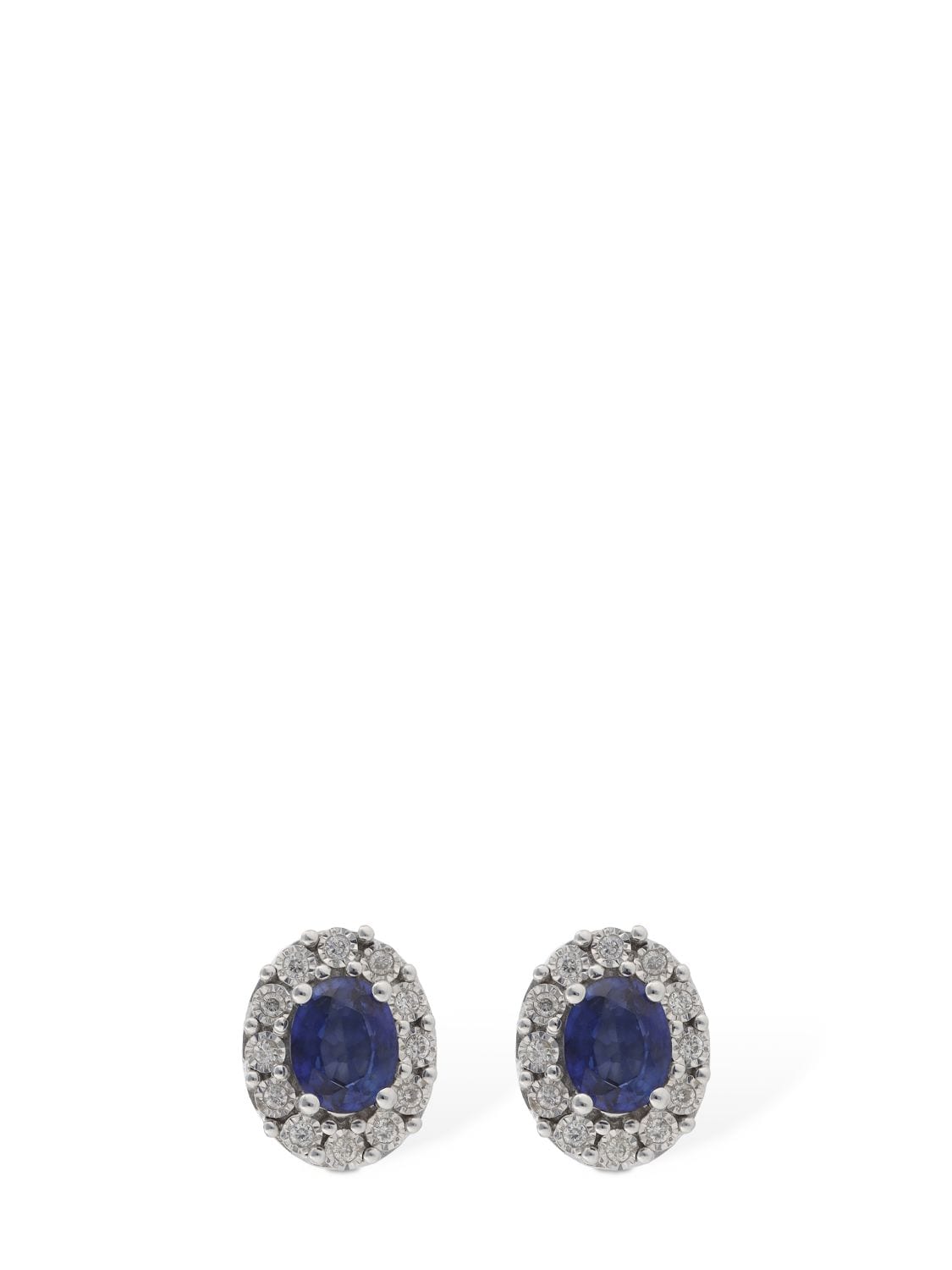 Bliss Regal 18kt Diamond & Sapphire Earrings