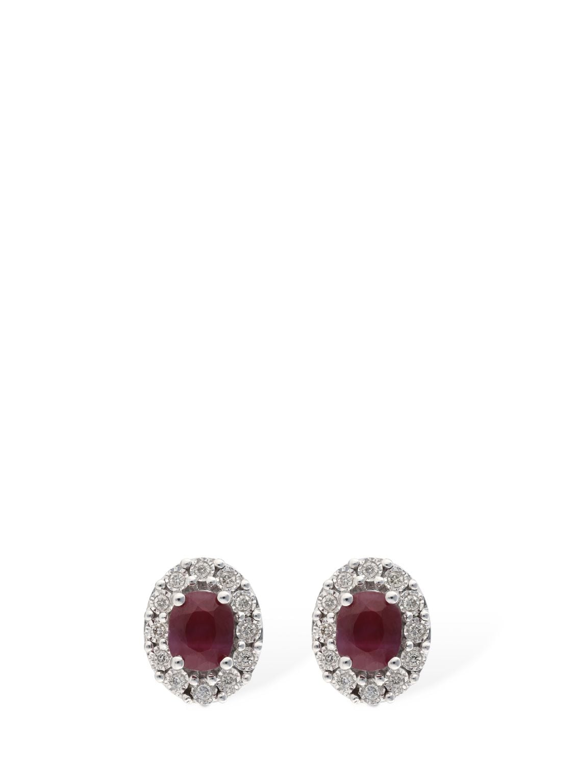 Bliss Regal 18kt Diamond & Ruby Earrings