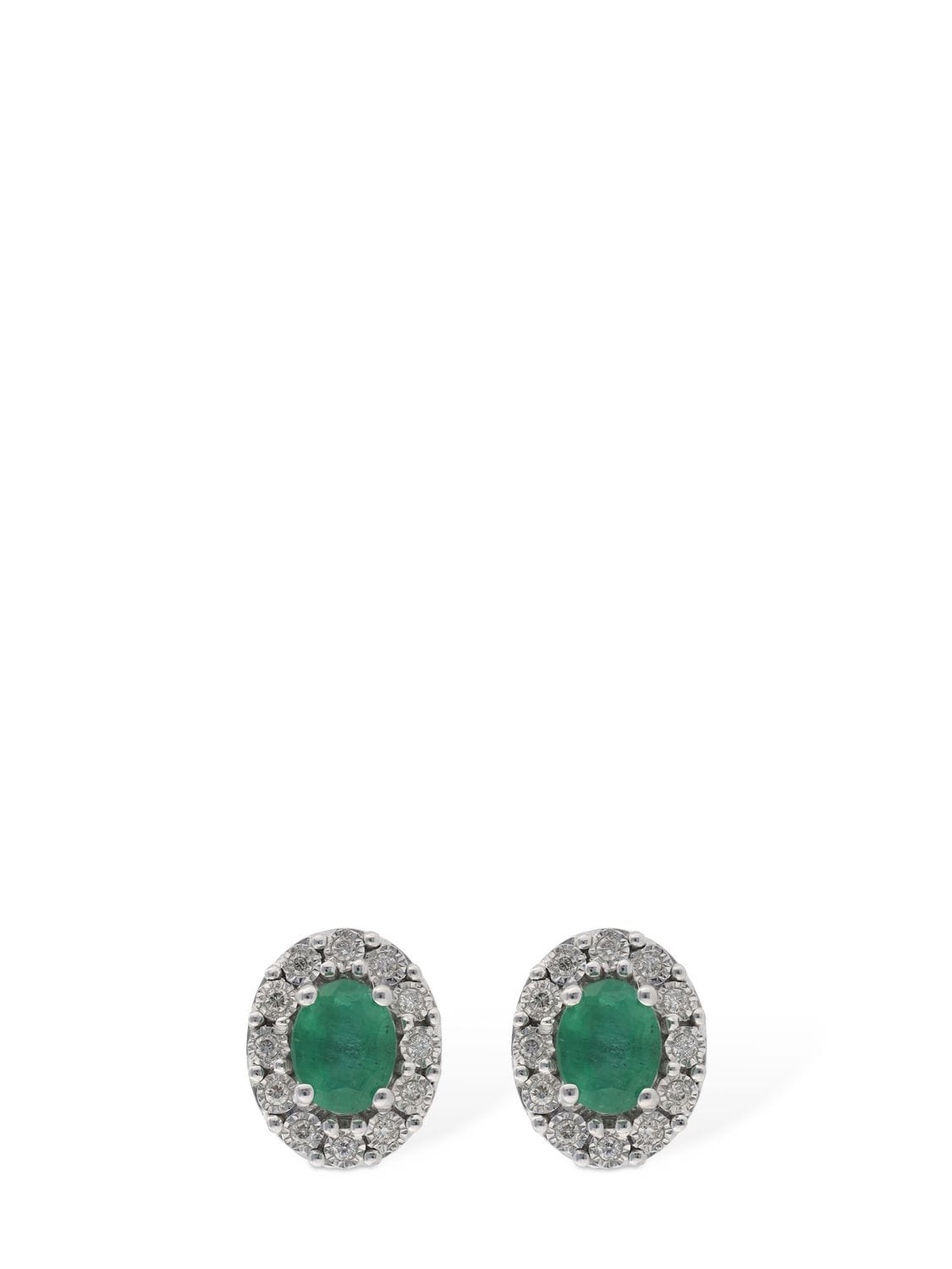 Bliss Regal 18kt Diamond & Emerald Earrings