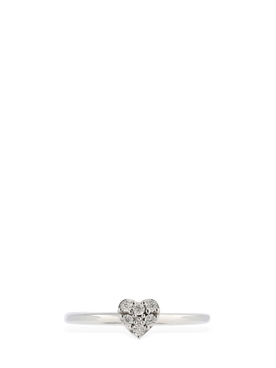 Shop Bliss Rugiada 18kt Gold & Diamond Ring In Silver,diamond