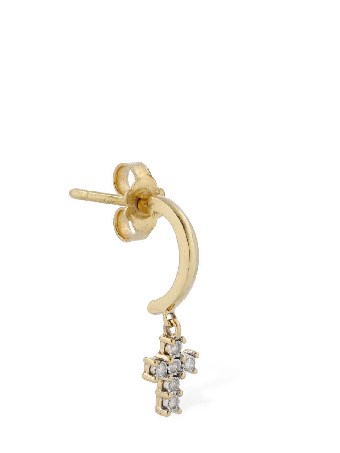 Bliss Rugiada 18kt Gold & Diamond Mono Earring