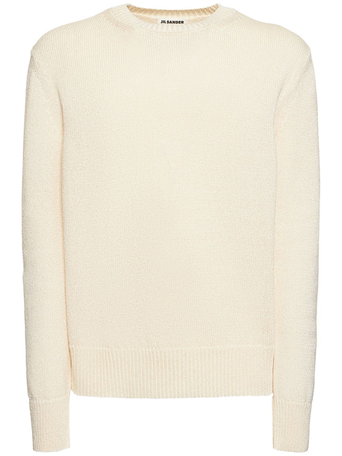 Cotton Blend Crewneck Sweater