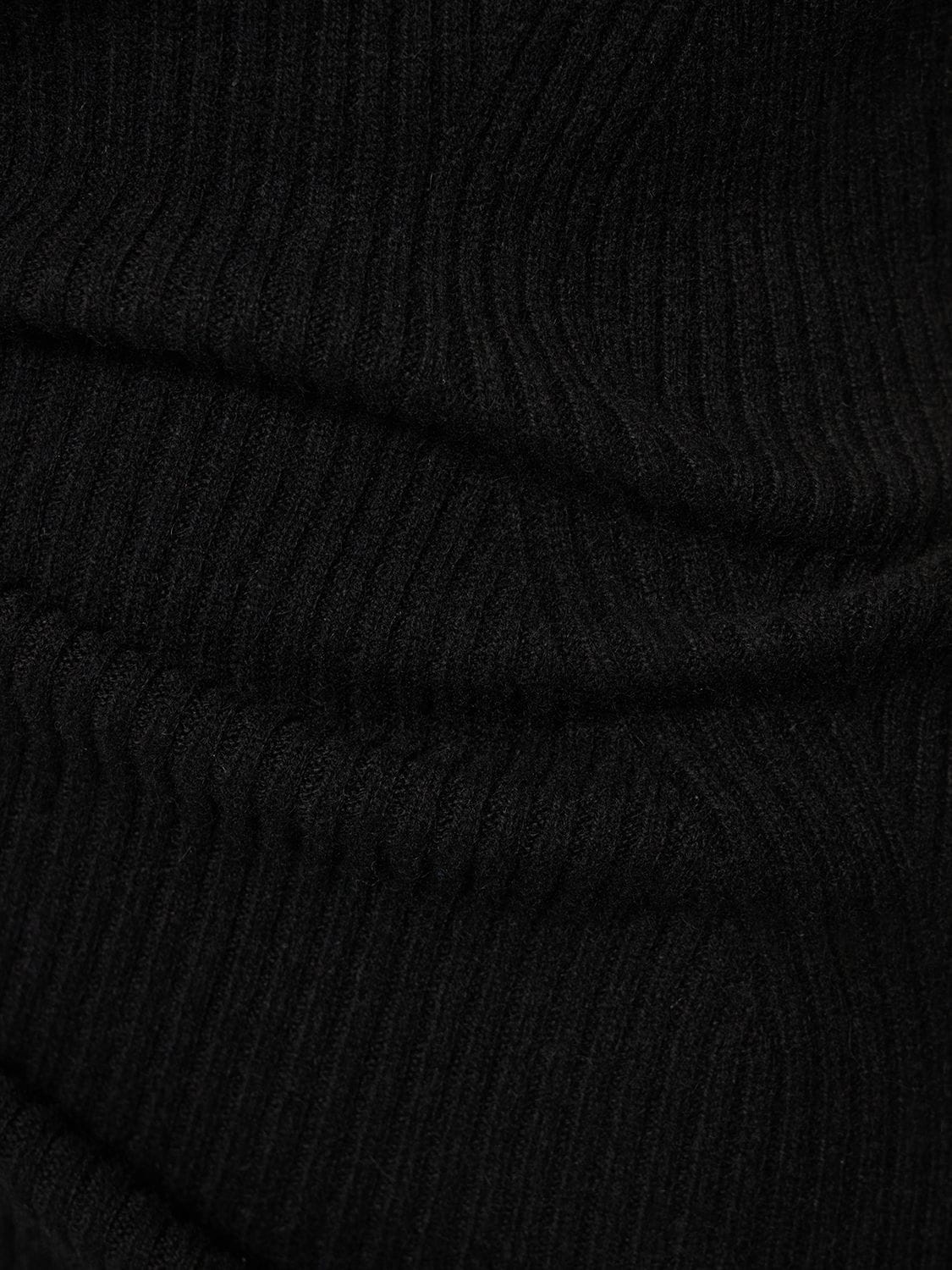 Shop Reformation Ida Cashmere Knit Midi Dress In Black