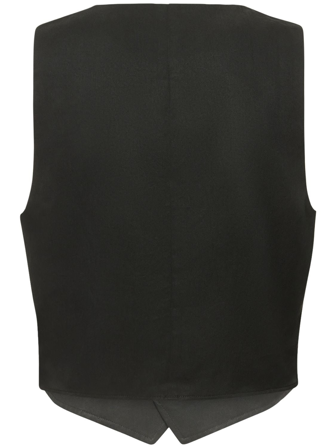 Shop Reformation Devin Twill Vest In Black