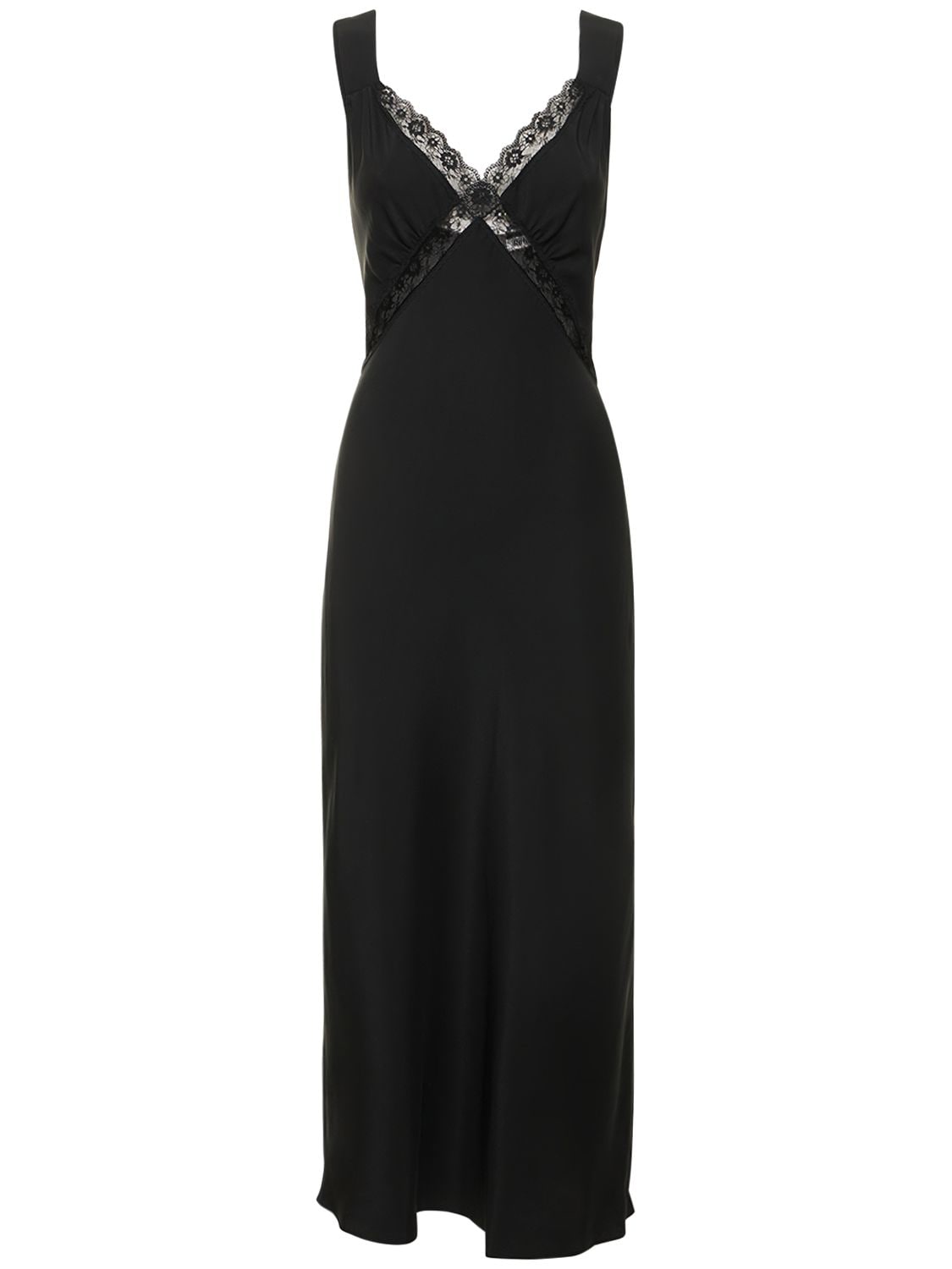 REFORMATION PROVENCE SILK MIDI DRESS