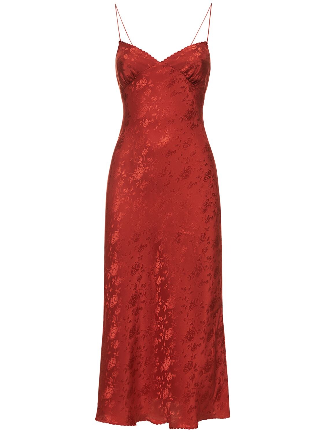 Malibu Silk Satin Midi Slip Dress – WOMEN > CLOTHING > DRESSES