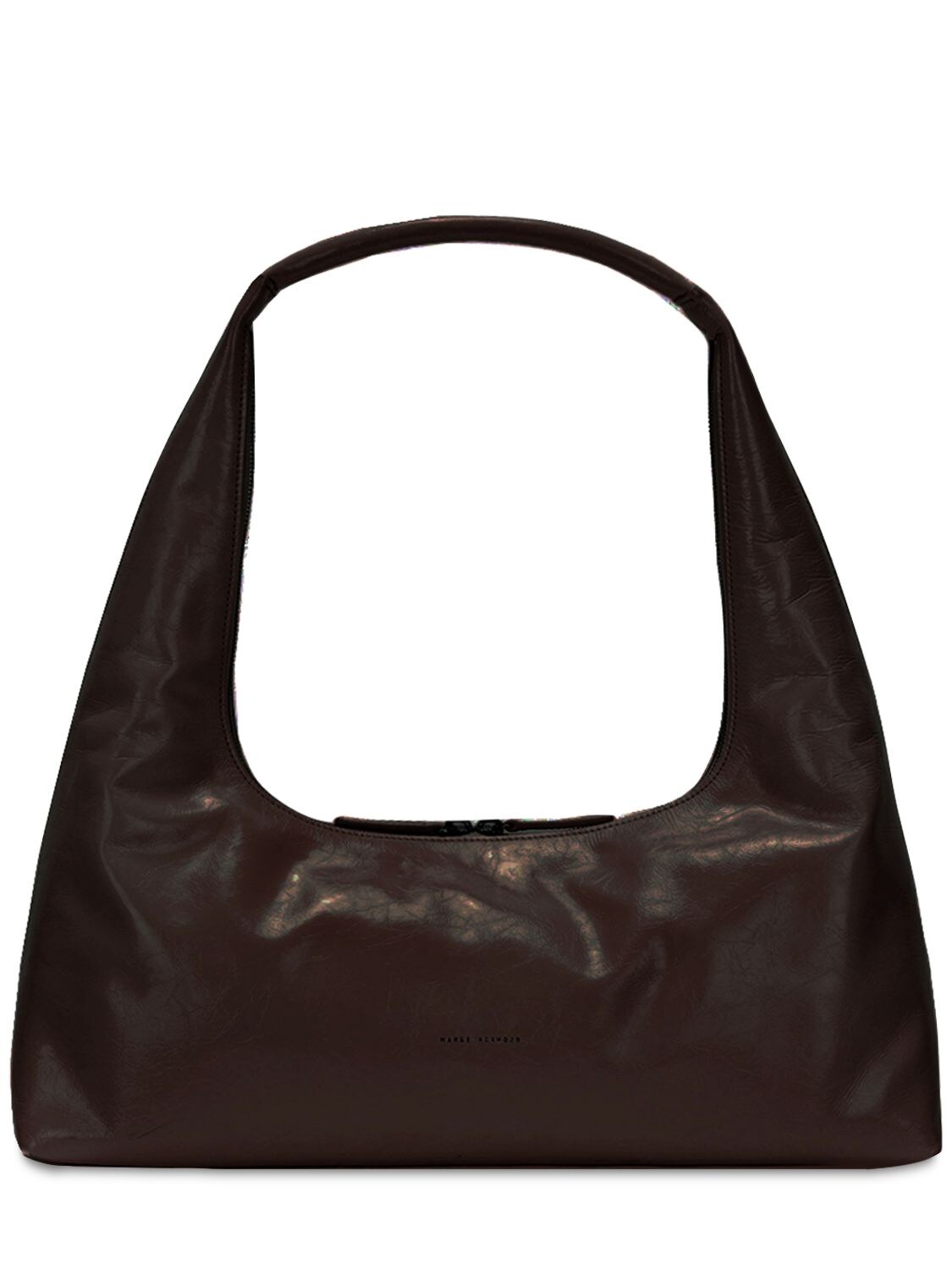 Marge Sherwood Boat Shopper Leather Shoulder Bag In Dark Brown