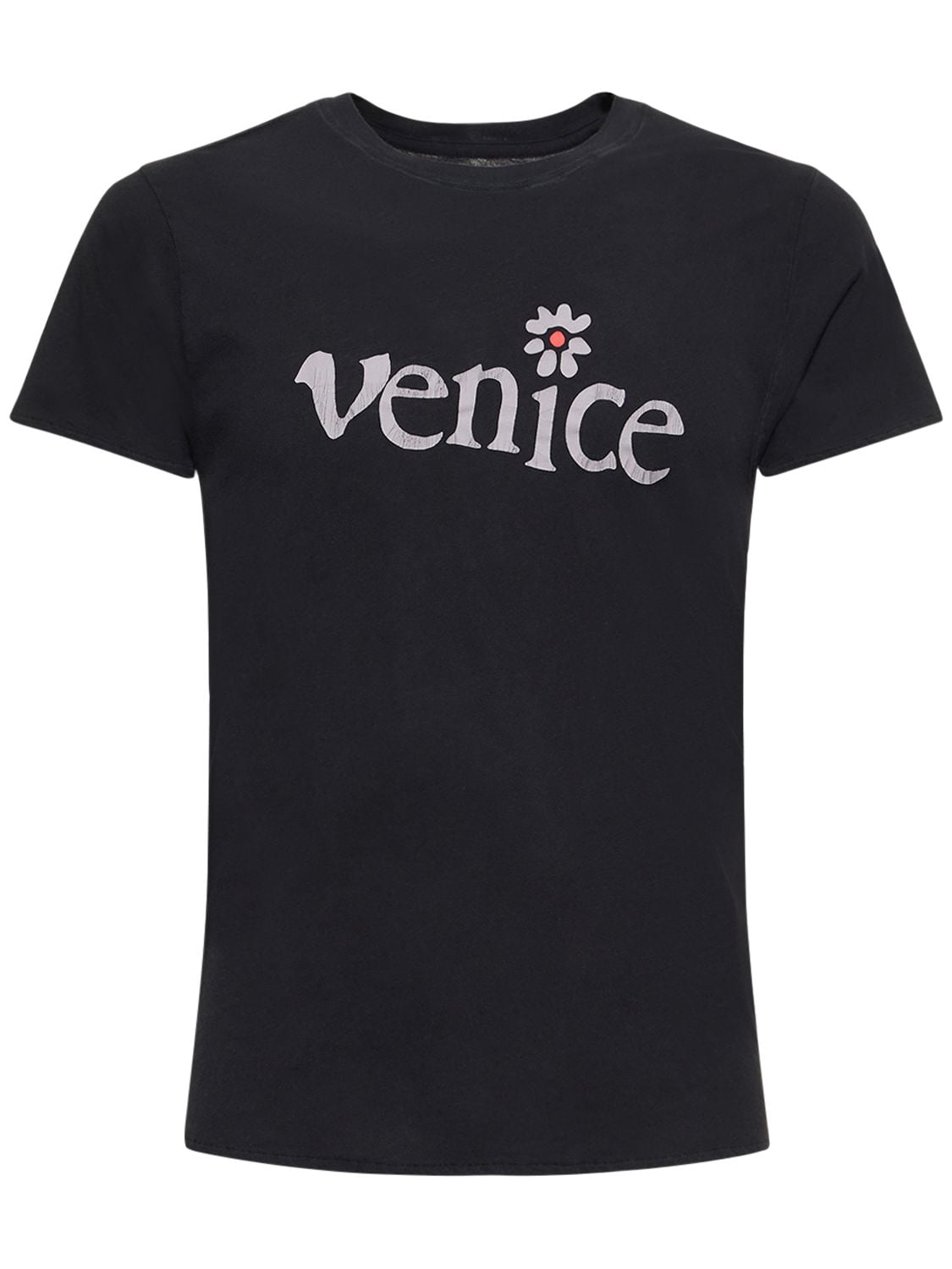 Shop Erl Venice Printed T-shirt In Black