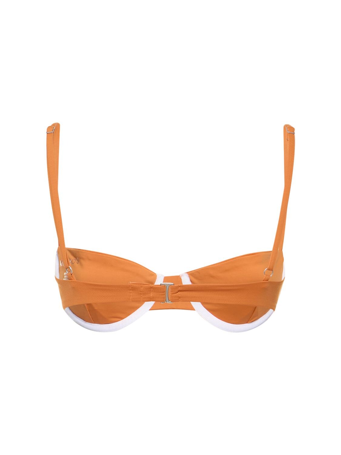 Shop Anemos The Balconette Underwire Bikini Top In Orange