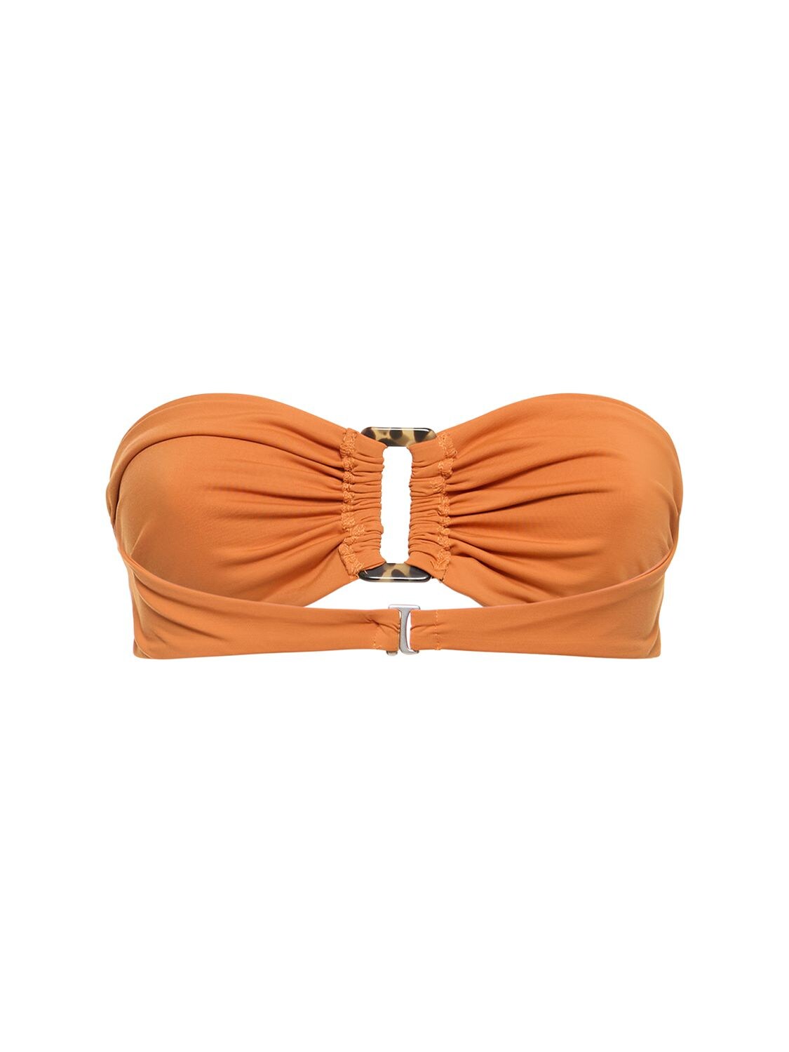 Shop Anemos The Tortoise Bandeau Bikini Top In Orange