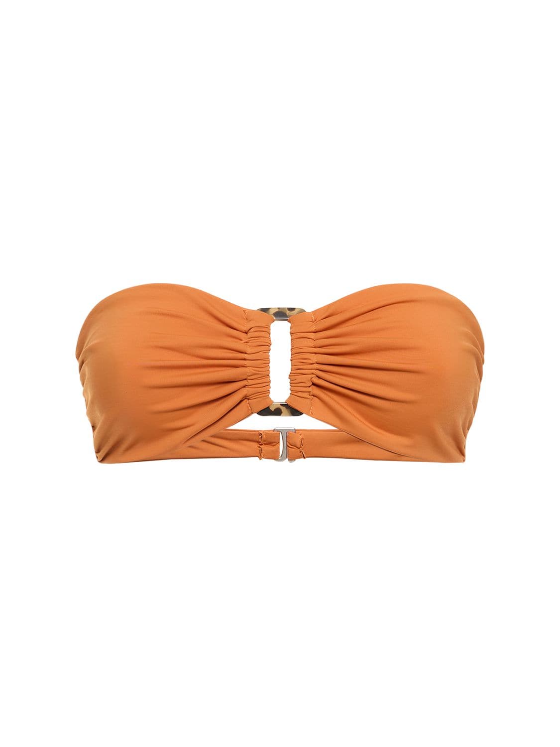 Anemos The Tortoise Bandeau Bikini Top In Orange
