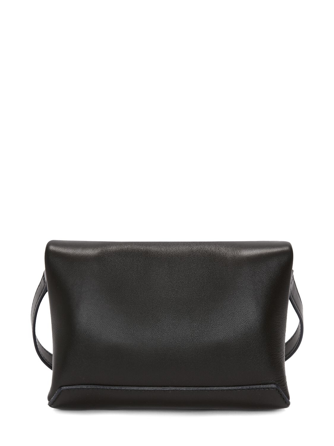 Shop Victoria Beckham Mini Leather & Chain Pouch In Black