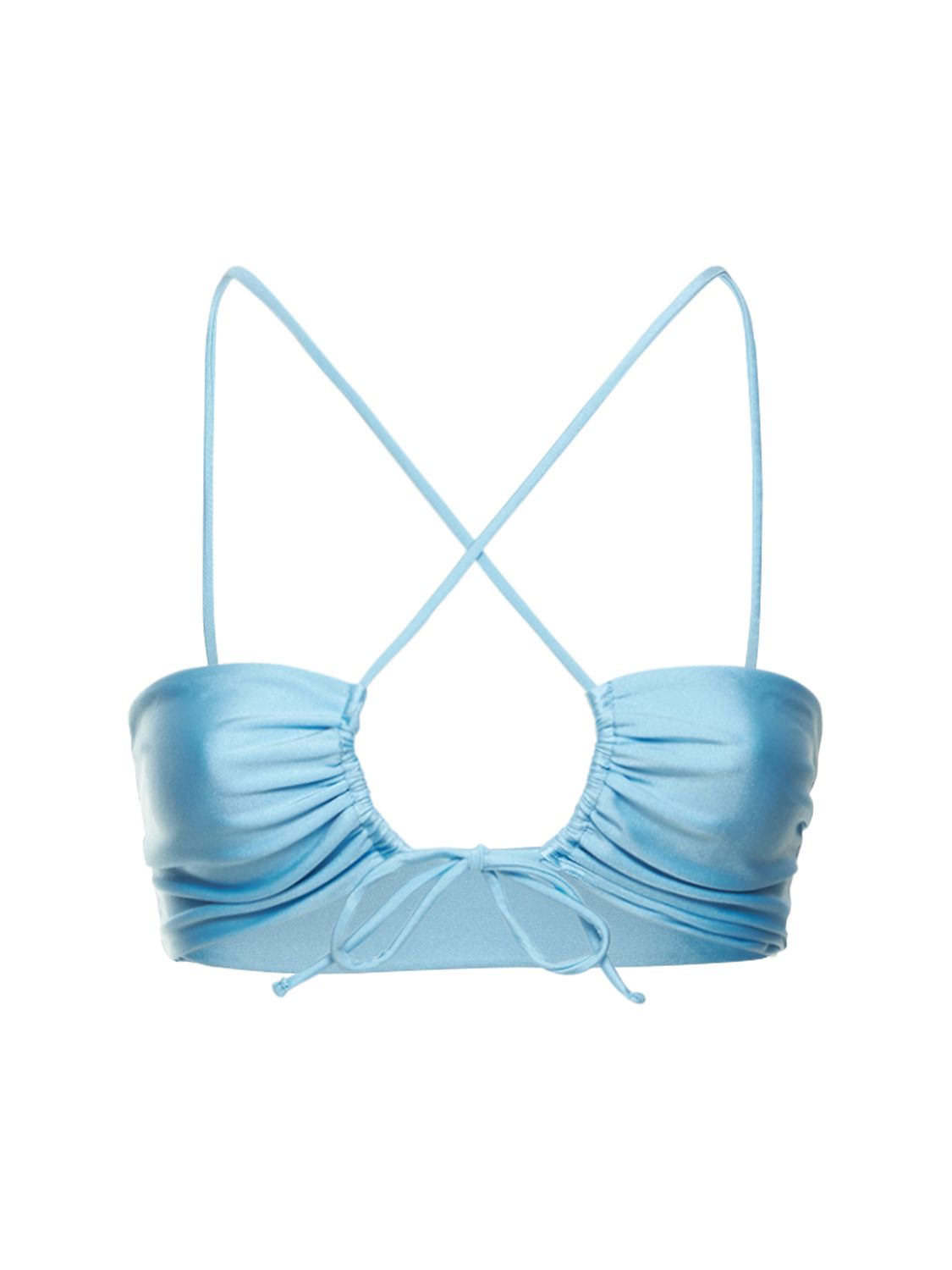 Jade Swim Livi Bandeau Bikini Top In Blue