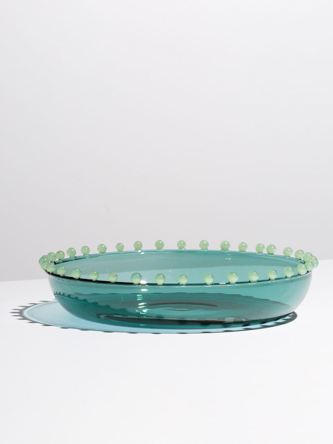 Shop Fazeek Pearl Platter In Teal,jade