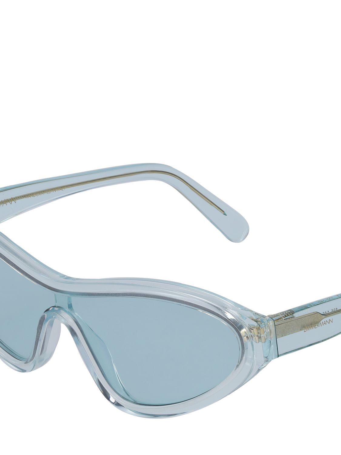 Shop Zimmermann Coaster Cat-eye Acetate Sunglasses In Mint