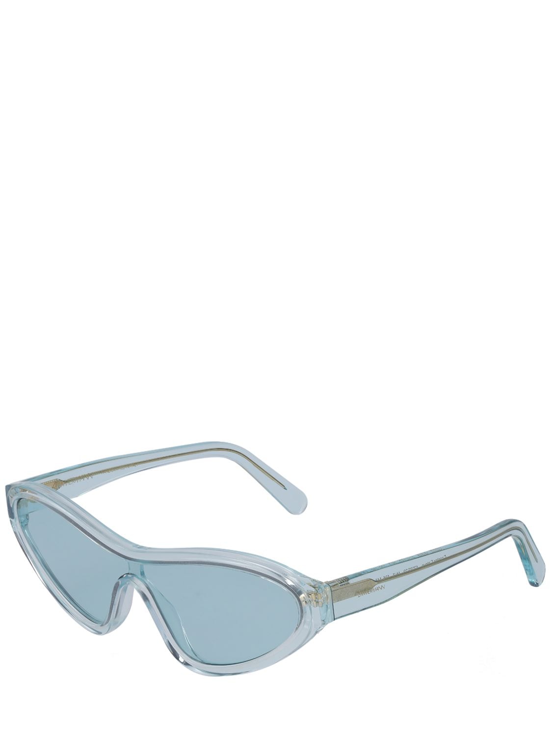 Shop Zimmermann Coaster Cat-eye Acetate Sunglasses In Mint