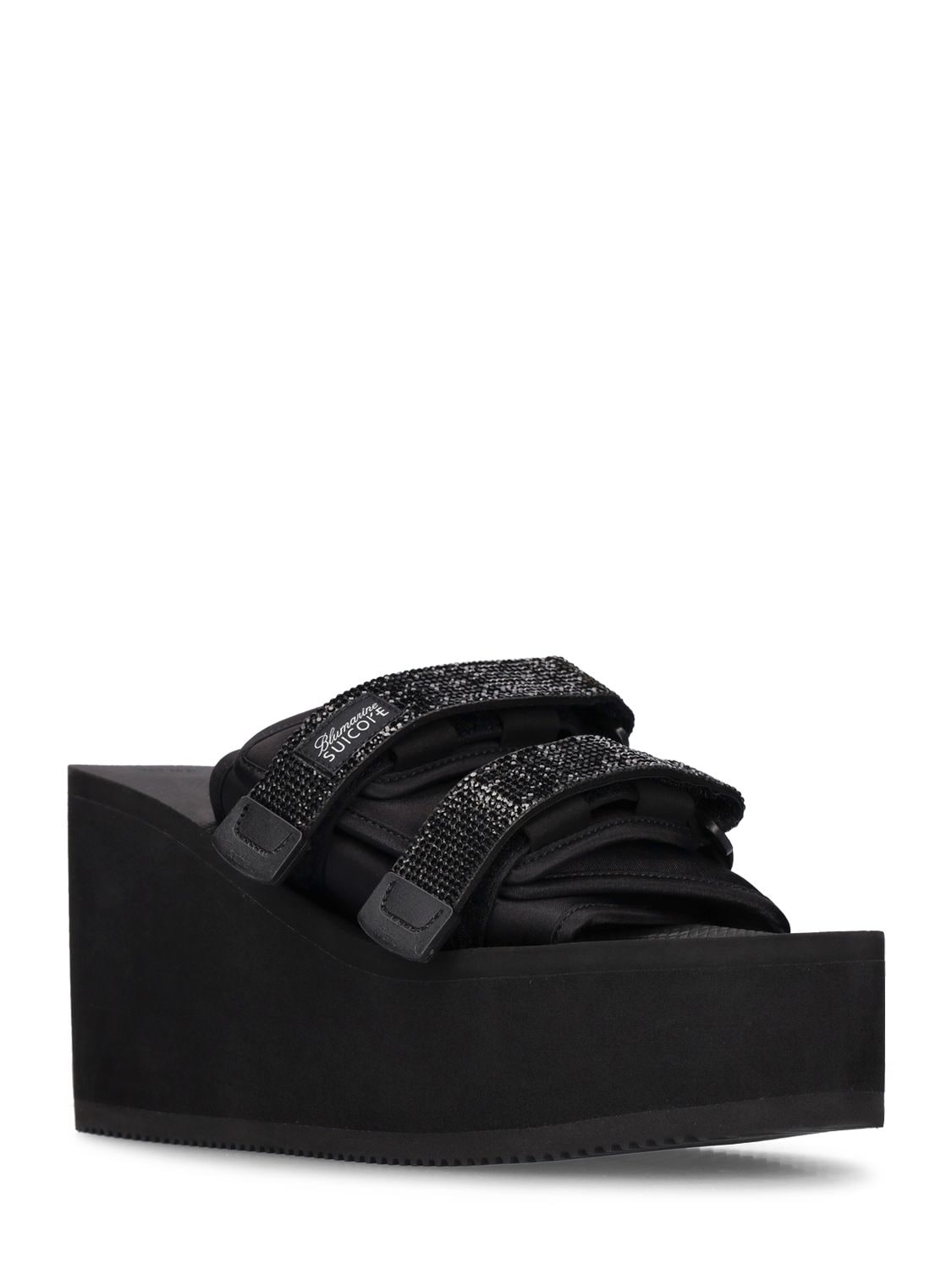 Shop Blumarine X Suicoke High Sandals In Black