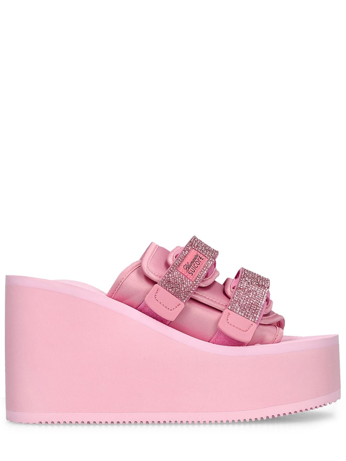 Shop Blumarine X Suicoke High Sandals In Pink
