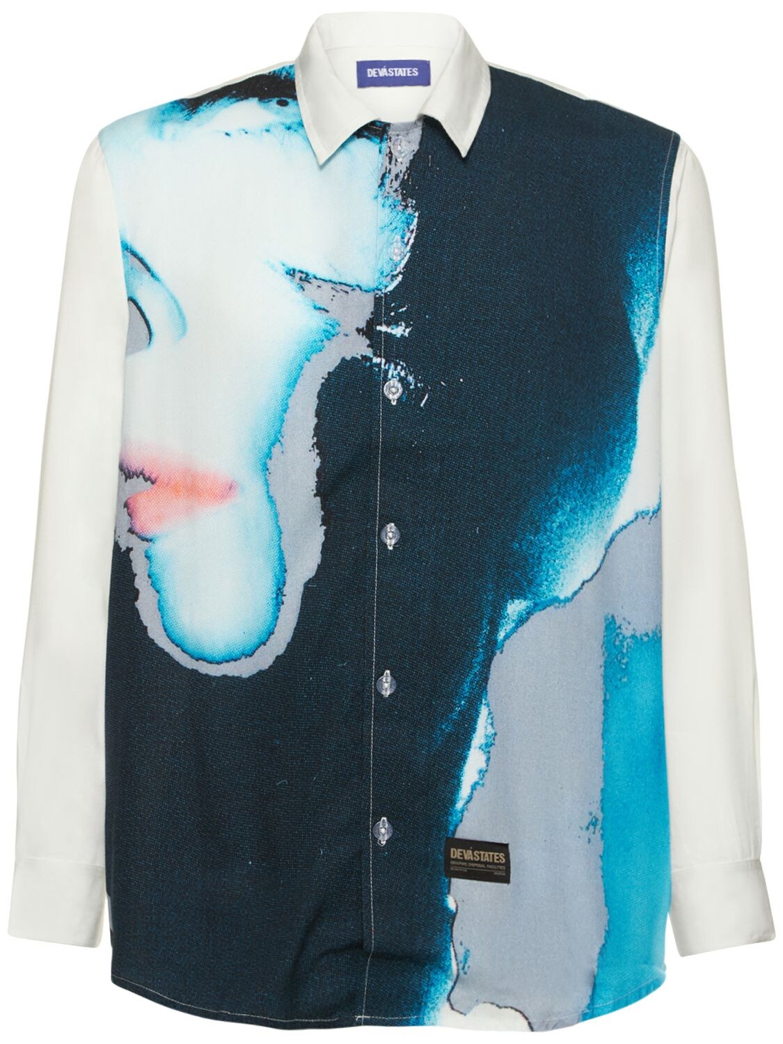 DEVA STATES OBSCURE PRINTED RAYON SHIRT
