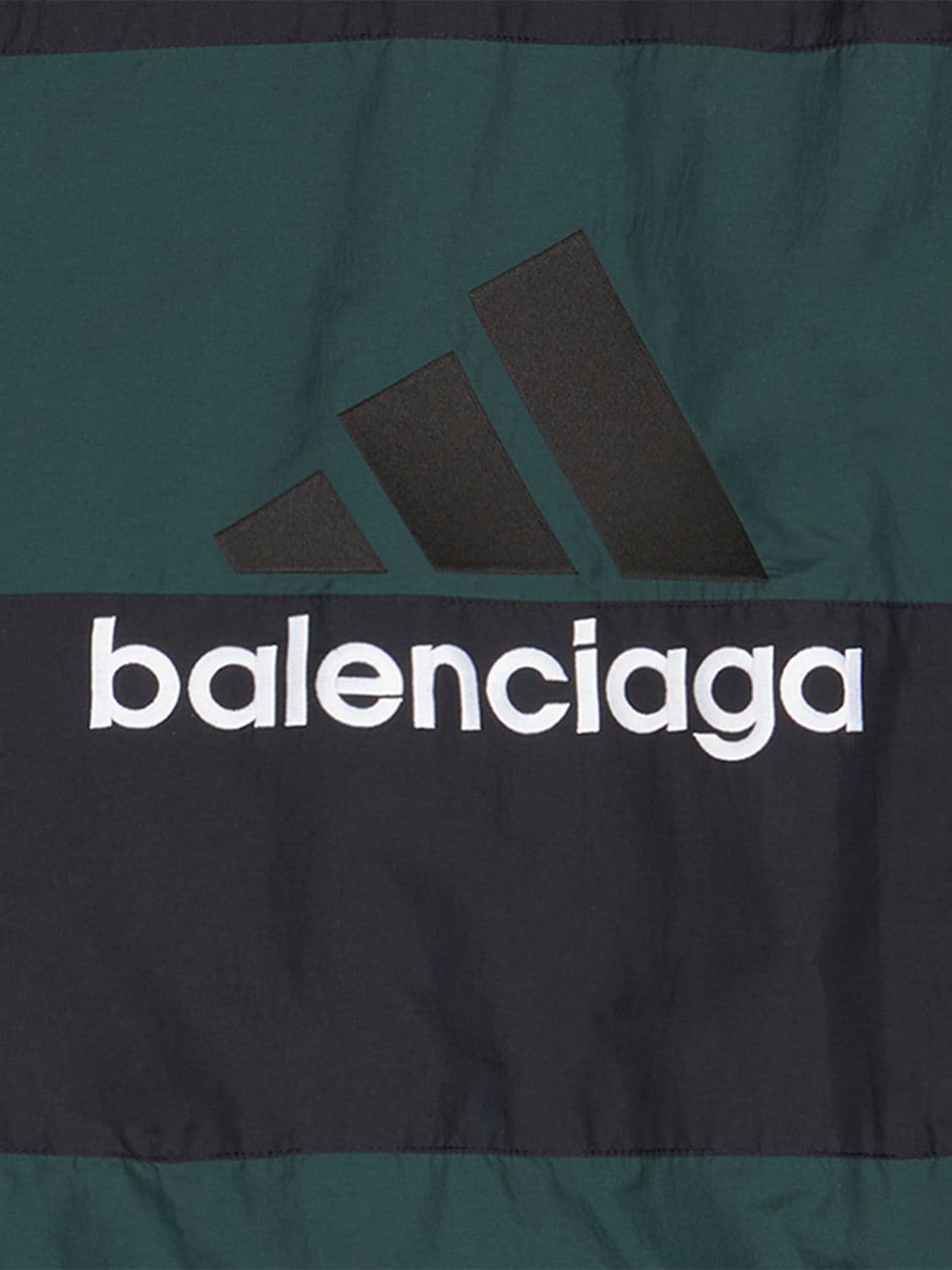 Shop Balenciaga Reversible Padded Nylon Jacket In Cypress Green