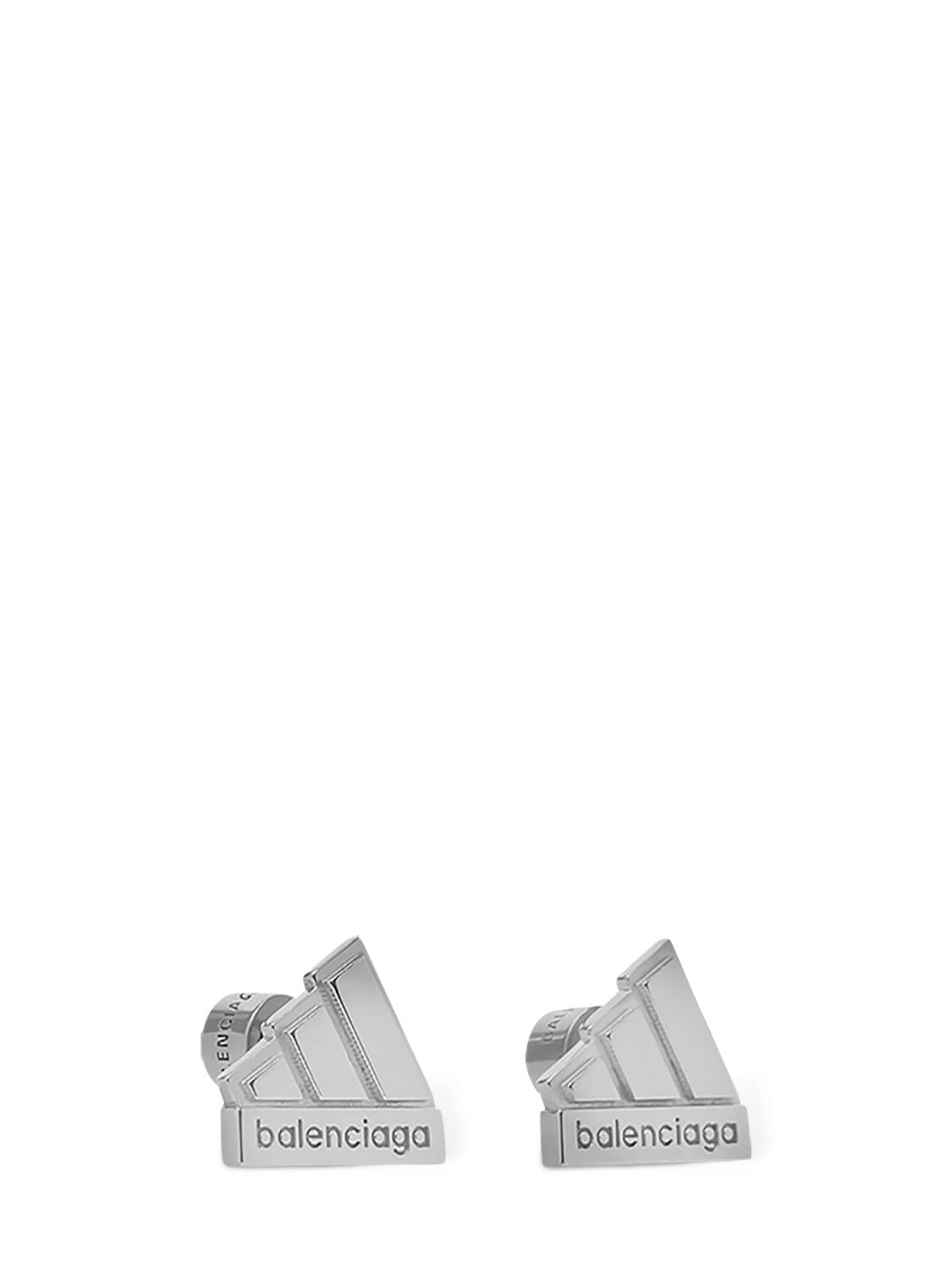 Shop Balenciaga Adidas Sterling Silver Earrings