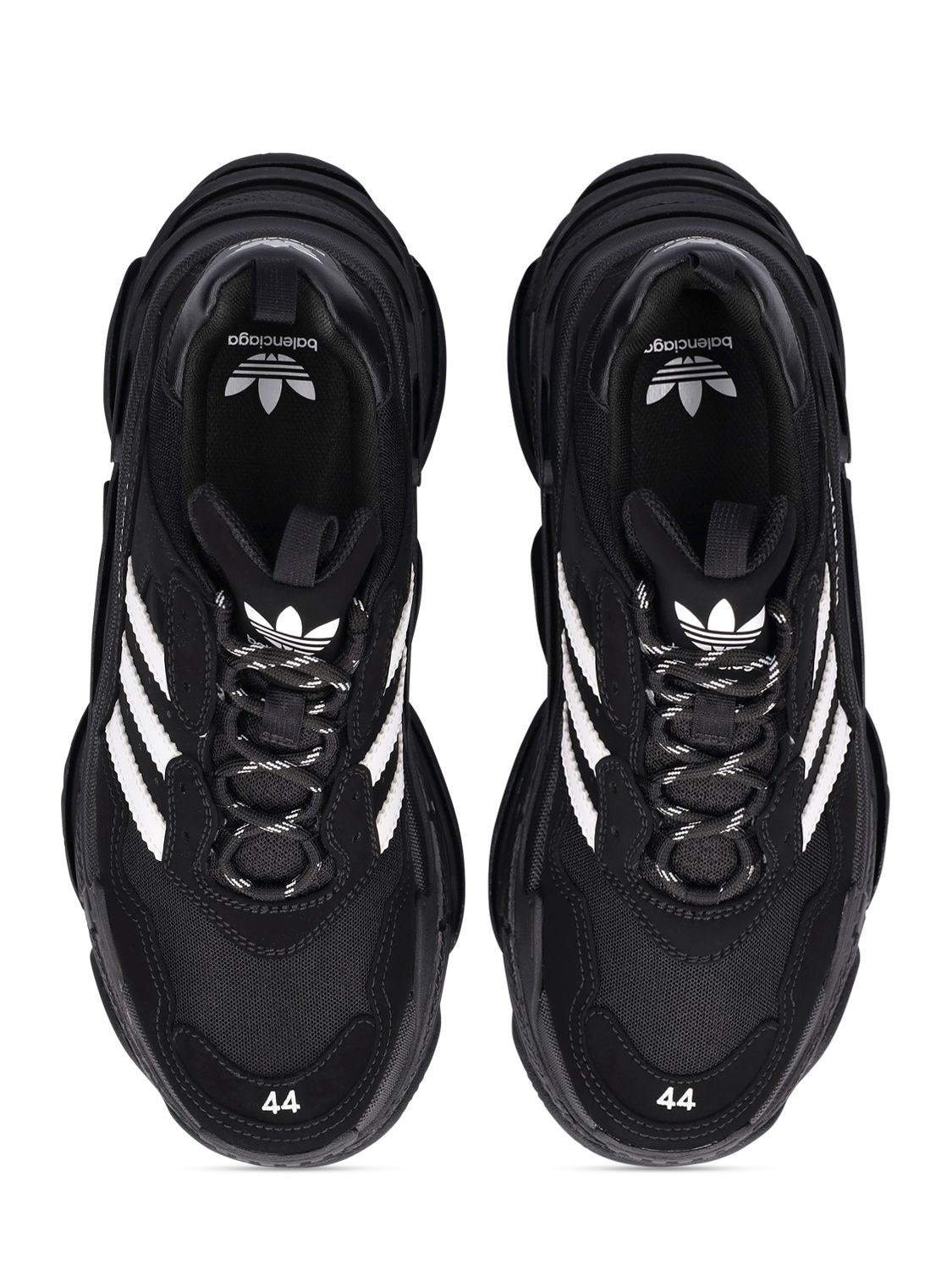 Balenciaga - Men - Triple S Clear Sole Mesh and Leather Sneakers White - EU 43