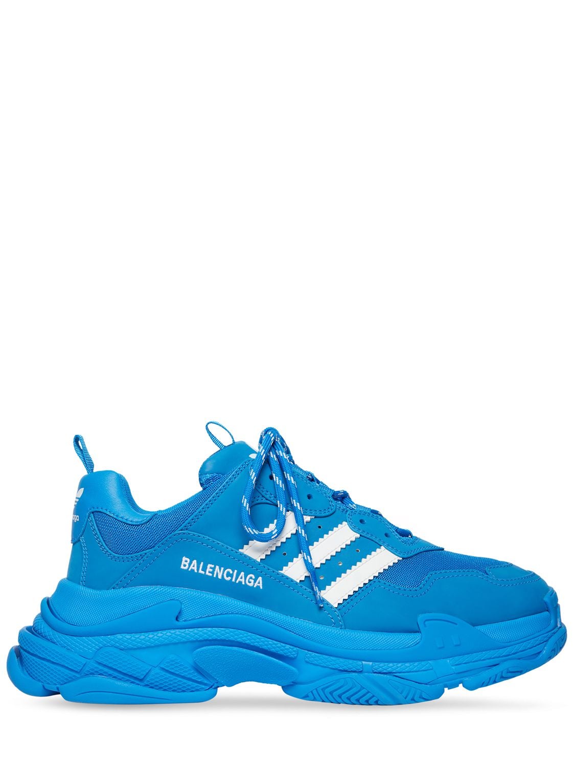 Balenciaga X Adidas Triple S Sneakers In Blue White