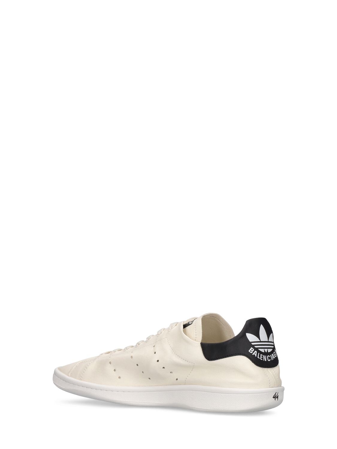 Shop Balenciaga Adidas Stan Smith Sneakers In Off White,black