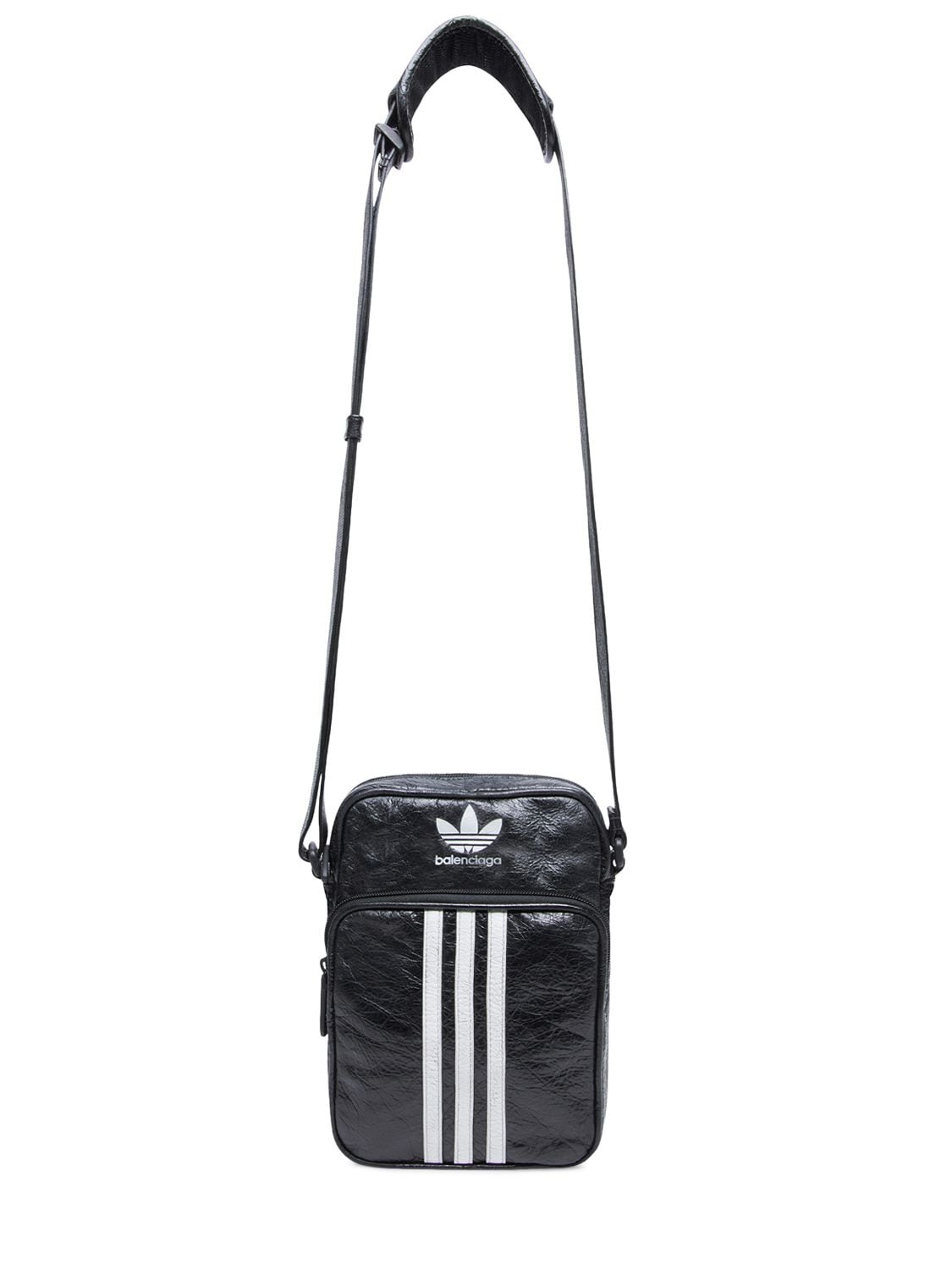 Shop Balenciaga Adidas Crossbody Bag In Black,white