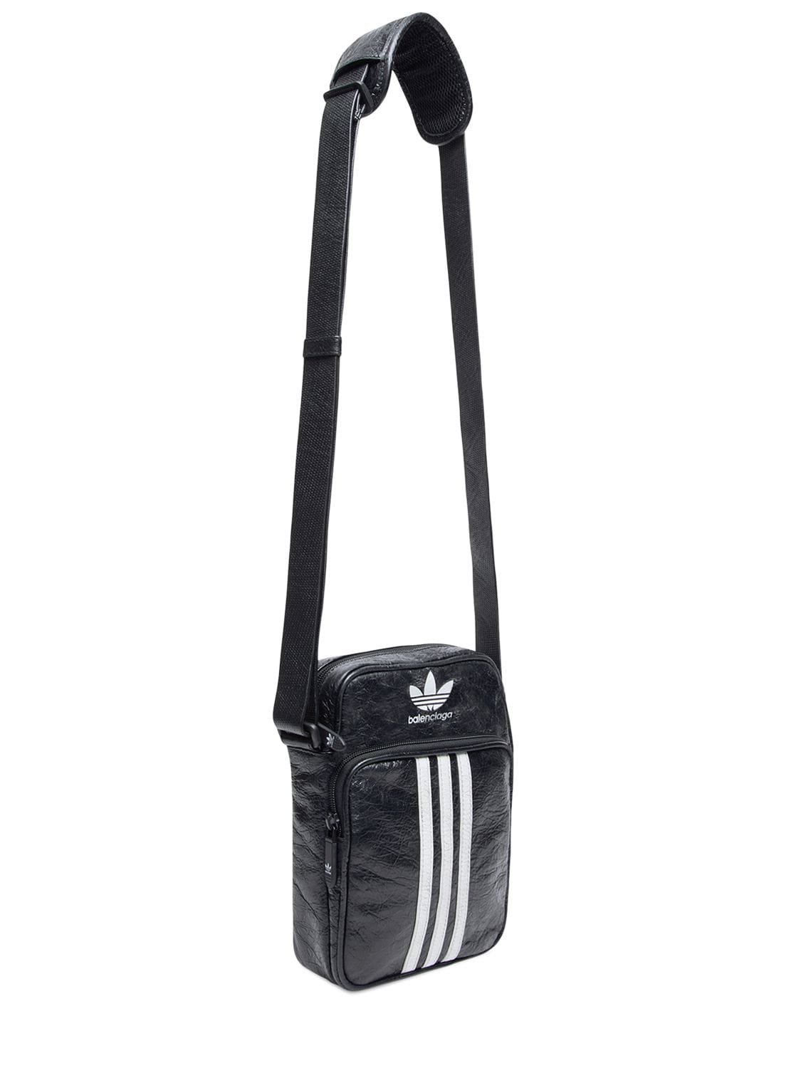 Shop Balenciaga Adidas Crossbody Bag In Black,white
