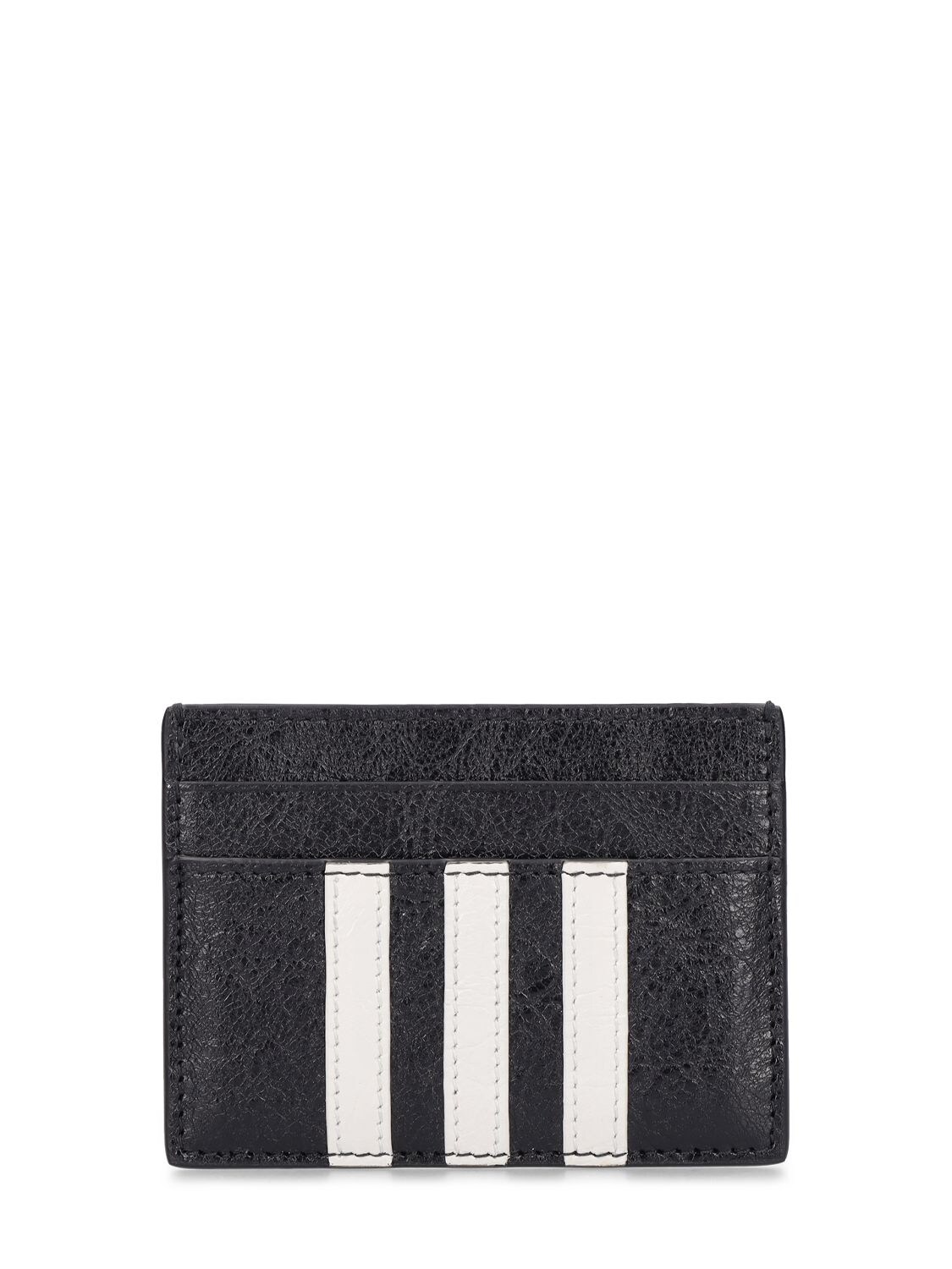 Shop Balenciaga Adidas Card Holder In Black,white