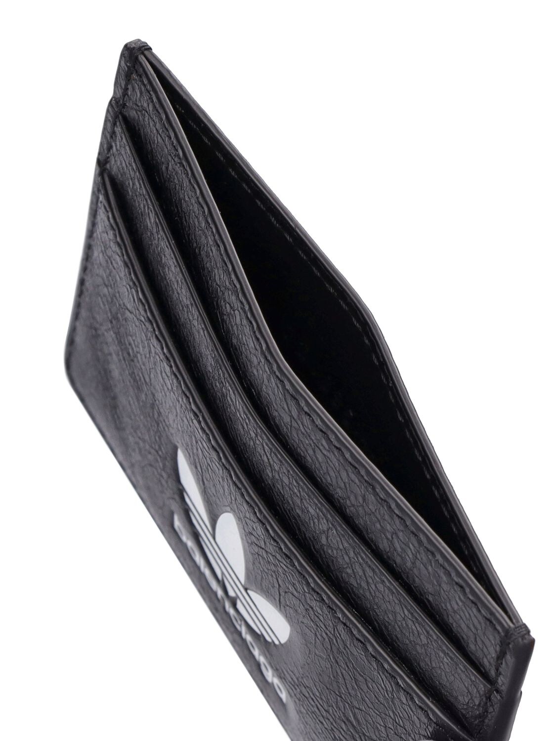 Shop Balenciaga Adidas Card Holder In Black,white