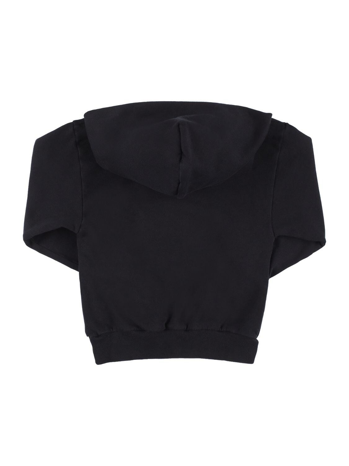 Shop Balenciaga Cotton Sweatshirt Hoodie In Black,white