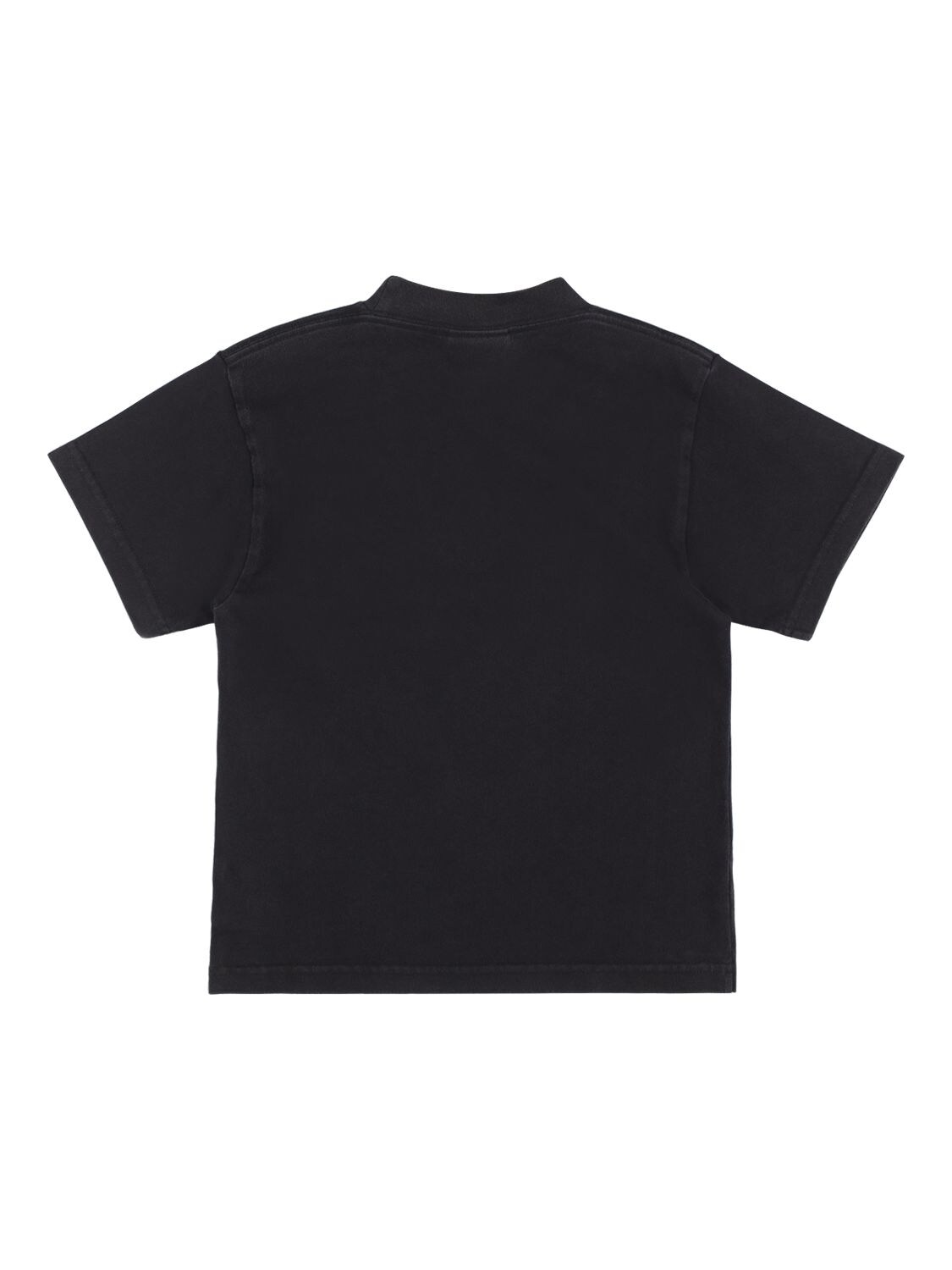 Shop Balenciaga Cotton Jersey T-shirt In Black,white