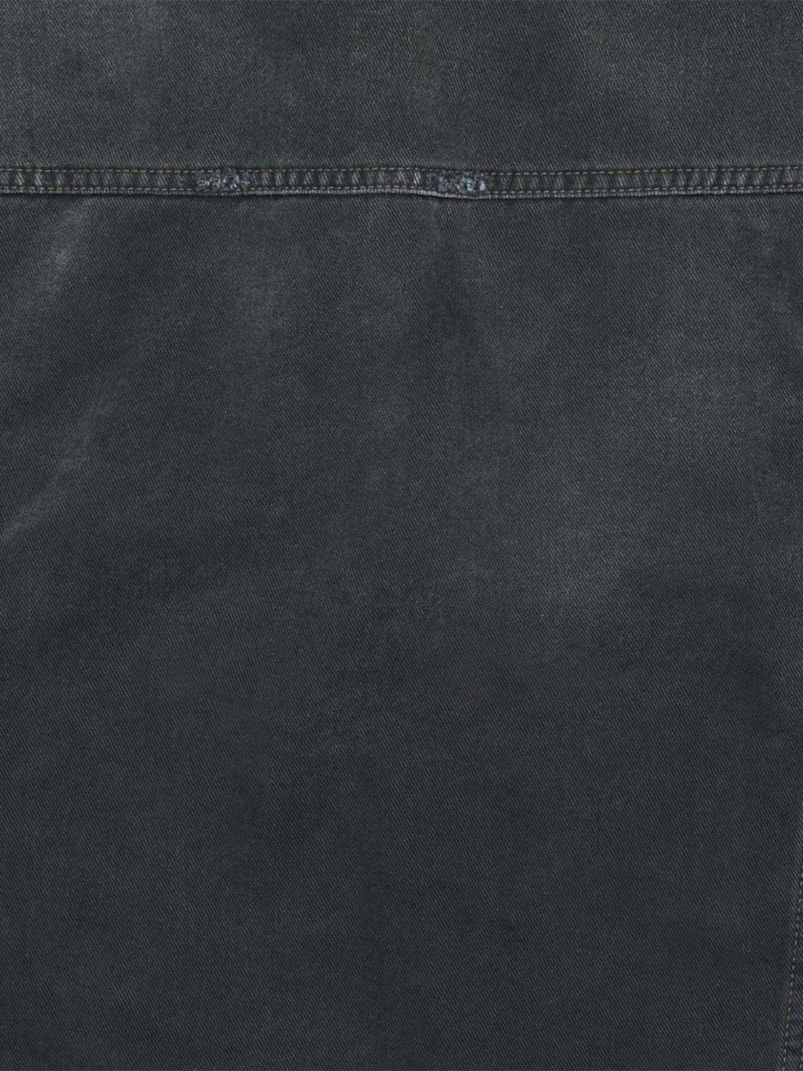 Shop Balenciaga Adidas Cotton Denim Jacket In Black