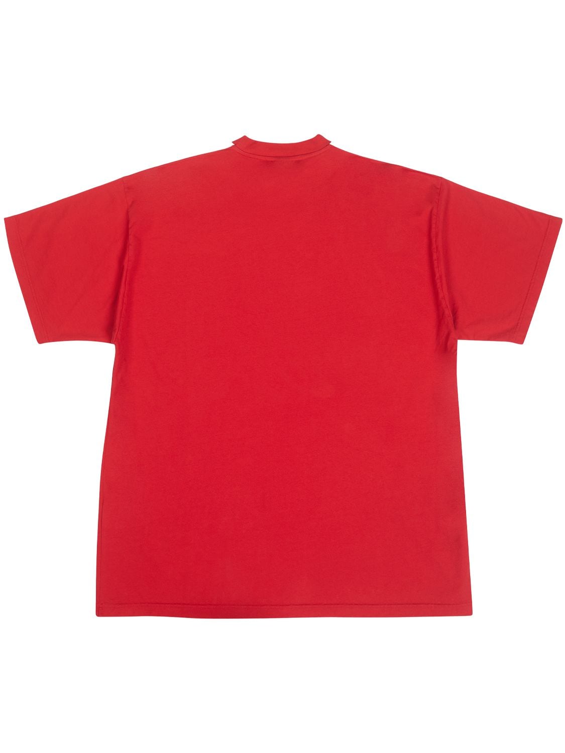 Shop Balenciaga Adidas Oversize Cotton T-shirt In Red,white