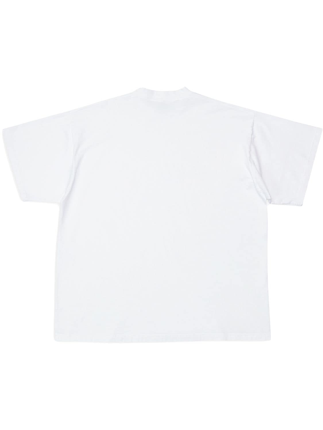 Shop Balenciaga Adidas Oversize T-shirt In White,black