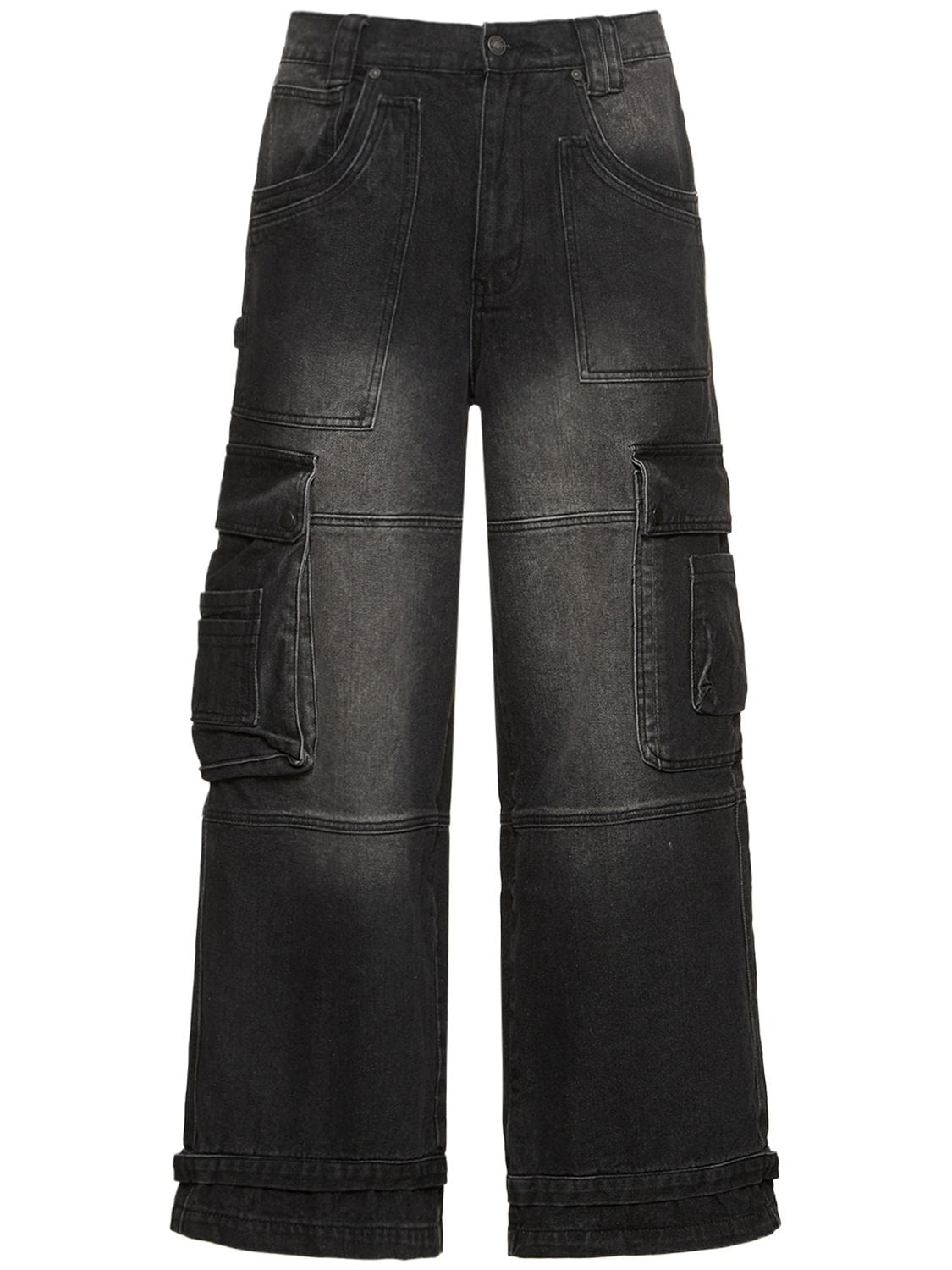 Jaded London Washed Black Monster Cargo Trousers | ModeSens