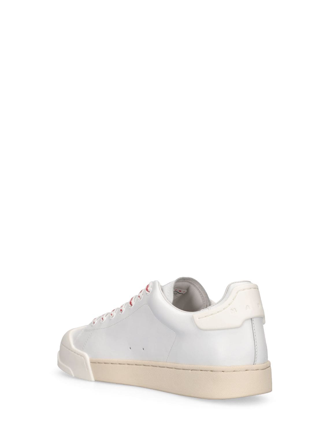 Shop Marni 10mm Dada Leather Sneakers In White
