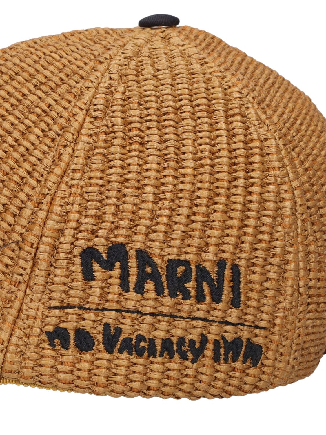 Shop Marni Logo Baseball Cap In Caramel